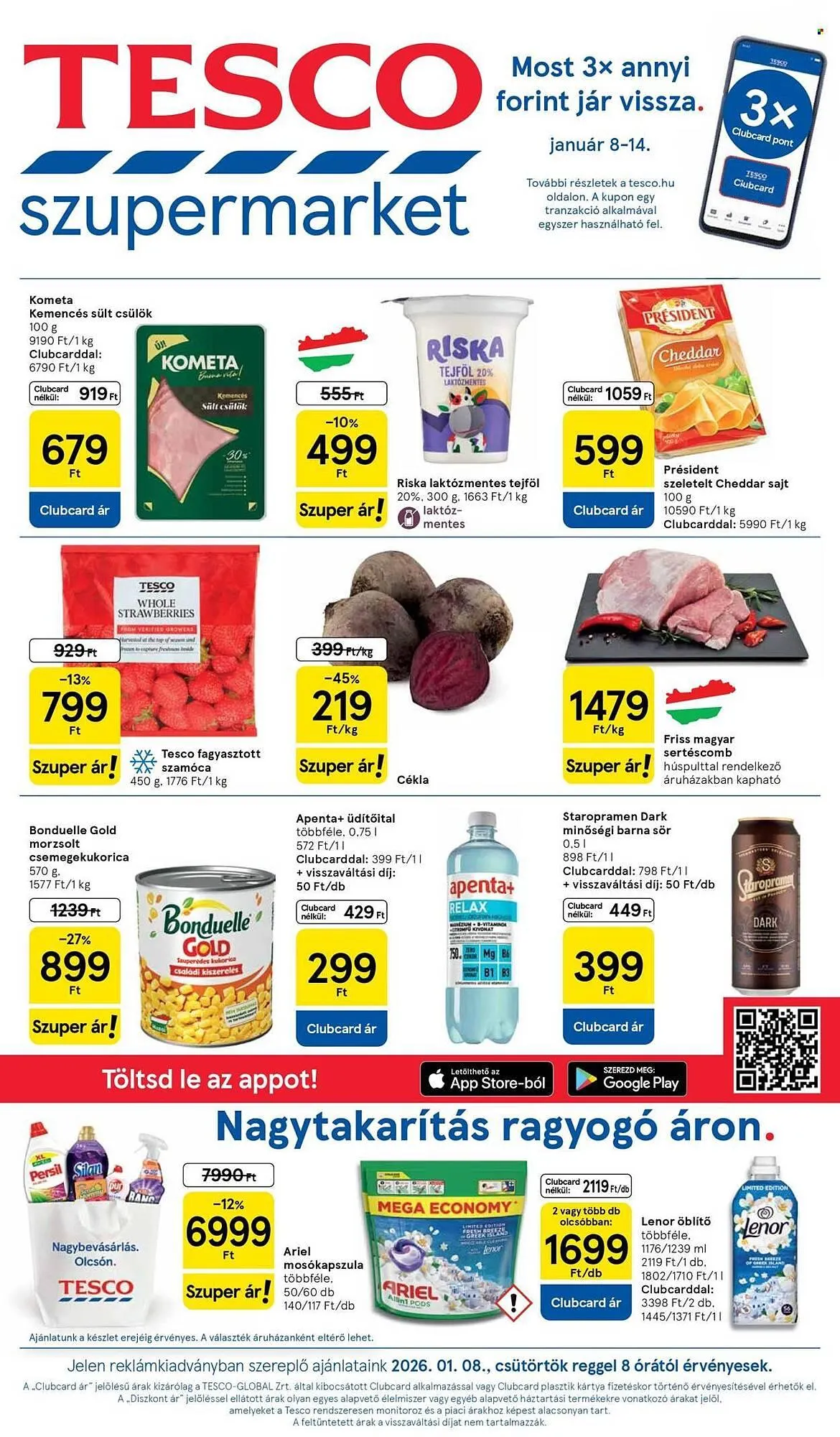 Katalógus Tesco akciós újság január 8.-tól január 14.-ig 2026. - Oldal 1
