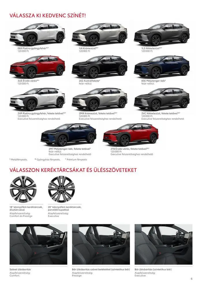 Katalógus Toyota bZ4X 11kw augusztus 31.-tól augusztus 31.-ig 2025. - Oldal 6