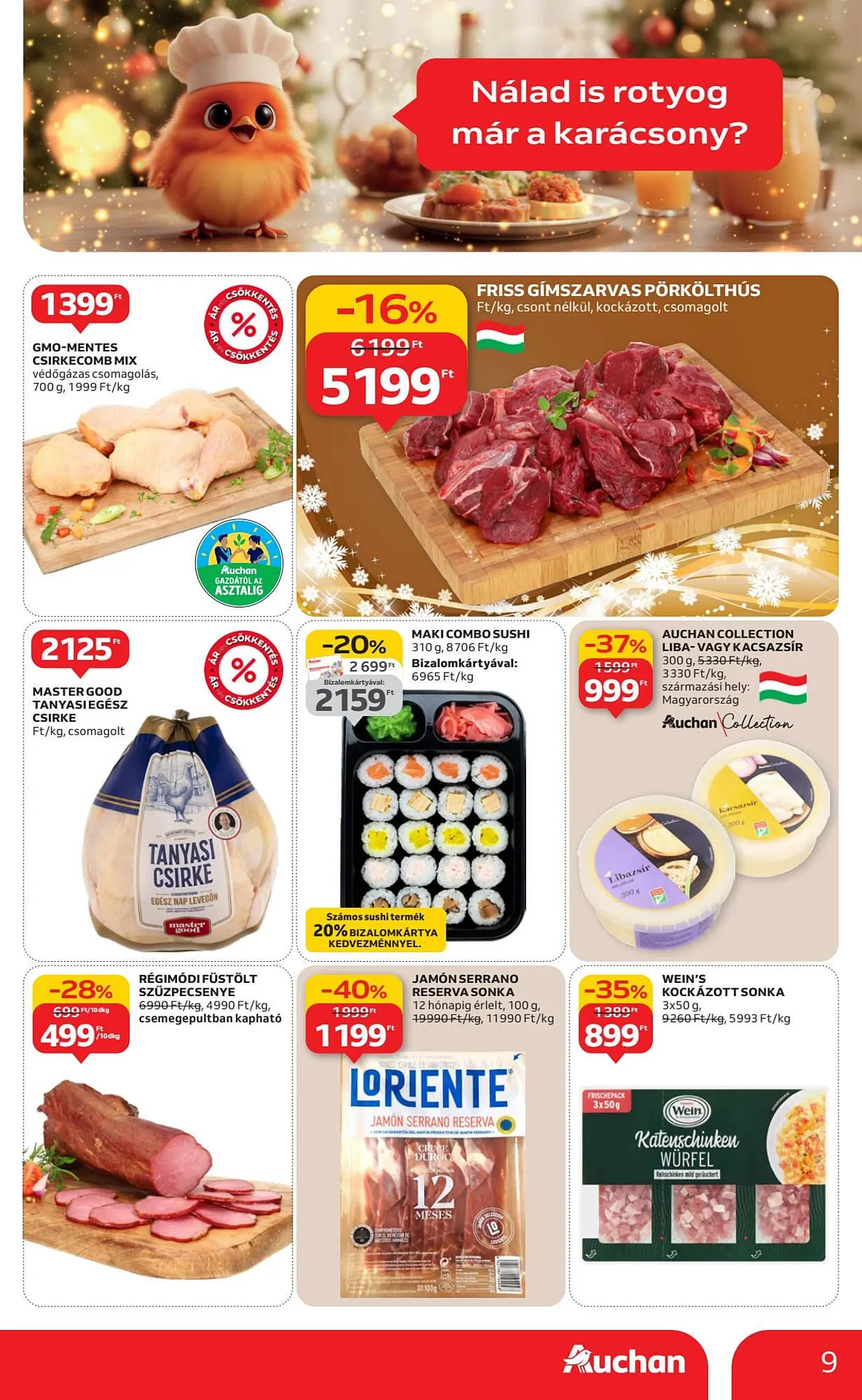 Katalógus Auchan akciós újság december 4.-tól december 10.-ig 2025. - Oldal 9