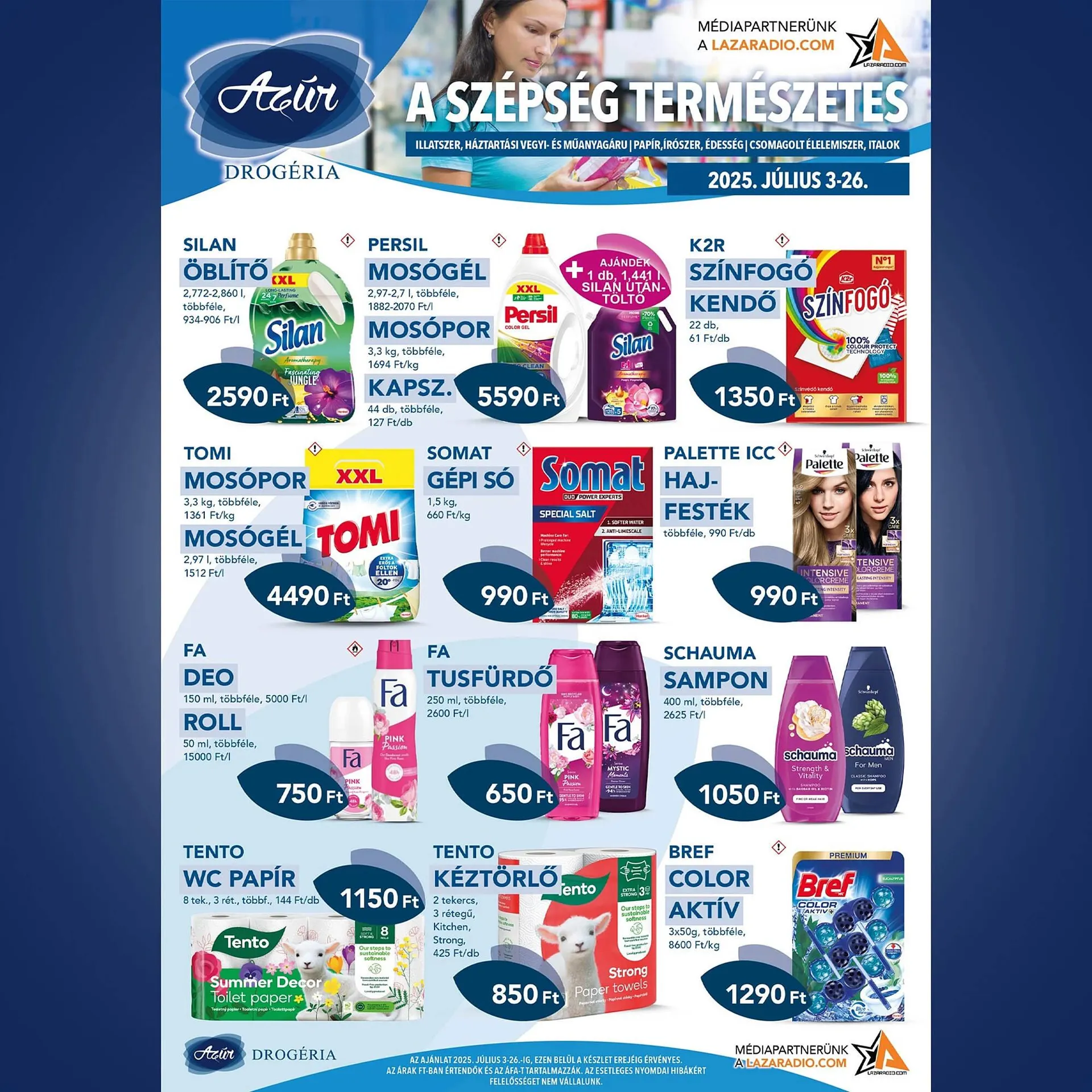 Katalógus Azúr akciós újság július 3.-tól július 26.-ig 2025. - Oldal 1