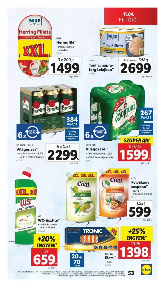 Katalógus Akciós újság – 44. hét október 31.-tól november 6.-ig 2024. - Oldal 53