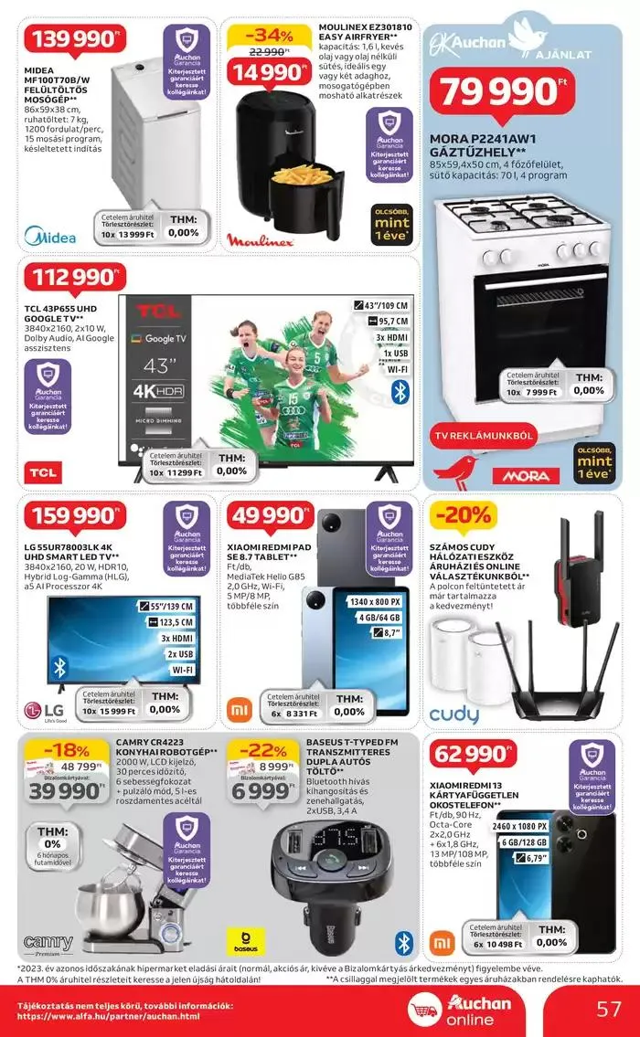 Katalógus Catalog Auchan október 28.-tól november 6.-ig 2024. - Oldal 57