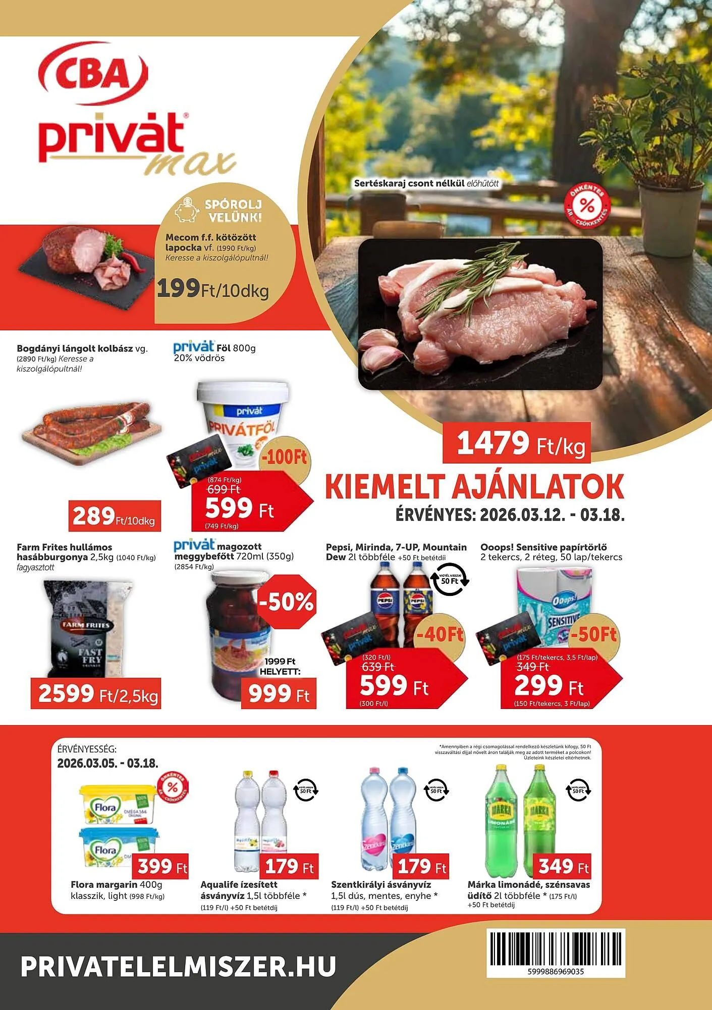 Katalógus PRIVÁT akciós újság március 12.-tól március 18.-ig 2026. - Oldal 1
