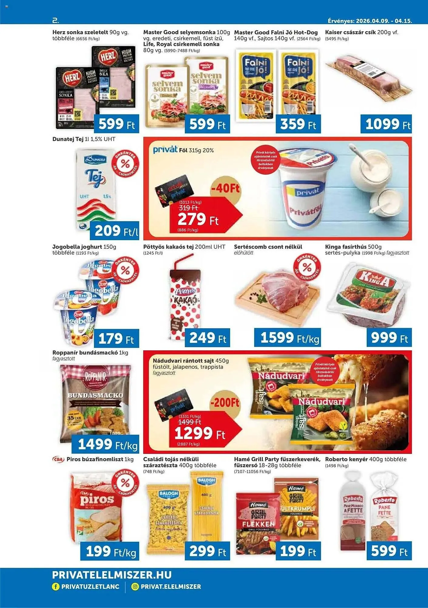 Katalógus PRIVÁT akciós újság április 9.-tól április 15.-ig 2026. - Oldal 2