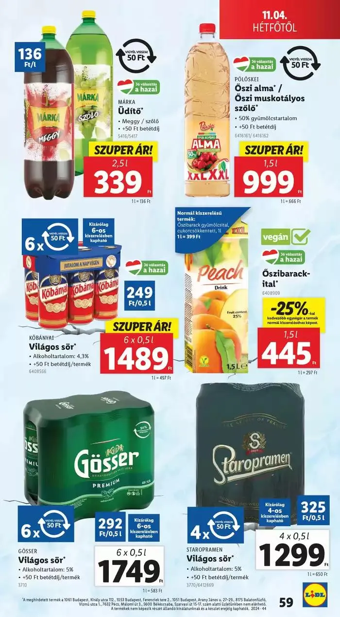Katalógus Akciós újság – 44. hét október 31.-tól november 6.-ig 2024. - Oldal 59