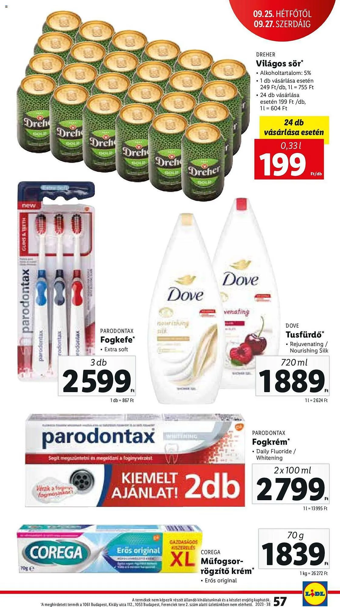 Katalógus Lidl akciós újság szeptember 21.-tól szeptember 27.-ig 2023. - Oldal 57