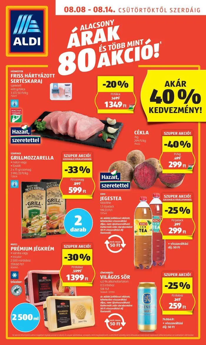 Katalógus Következő Heti ALDI Akciós újság! augusztus 8.-tól augusztus 14.-ig 2024. - Oldal 1