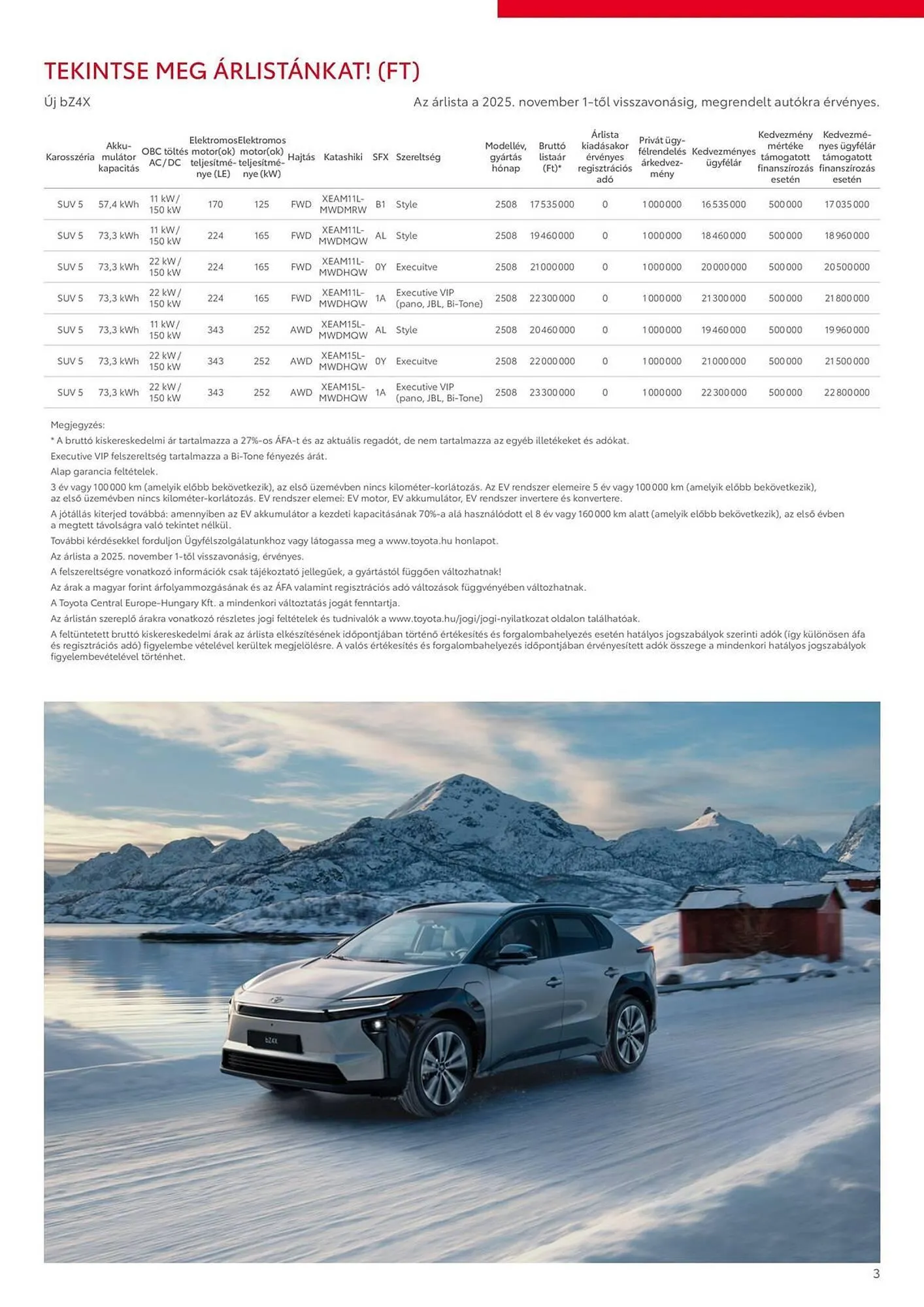 Katalógus Toyota akciós újság november 1.-tól december 31.-ig 2025. - Oldal 3