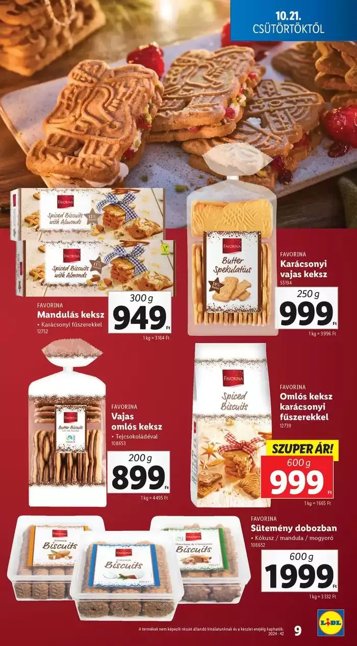 Katalógus Ünnepi édességkatalógus október 17.-tól december 31.-ig 2024. - Oldal 9