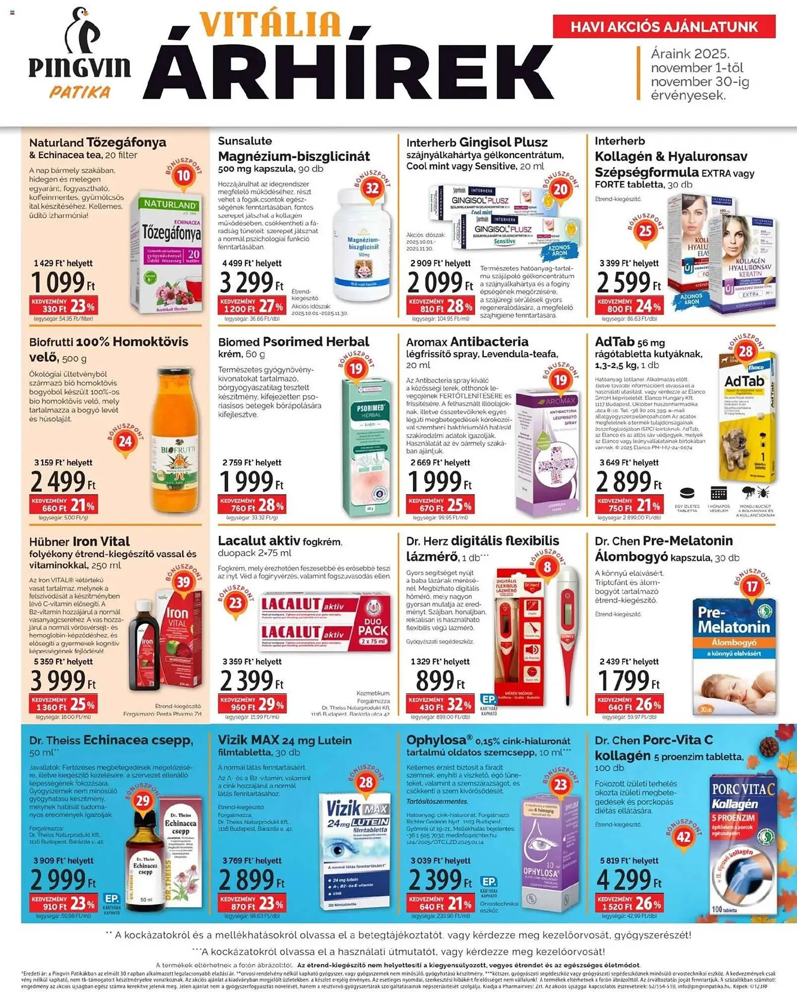 Katalógus Pingvin Patika akciós újság november 1.-tól november 30.-ig 2025. - Oldal 2
