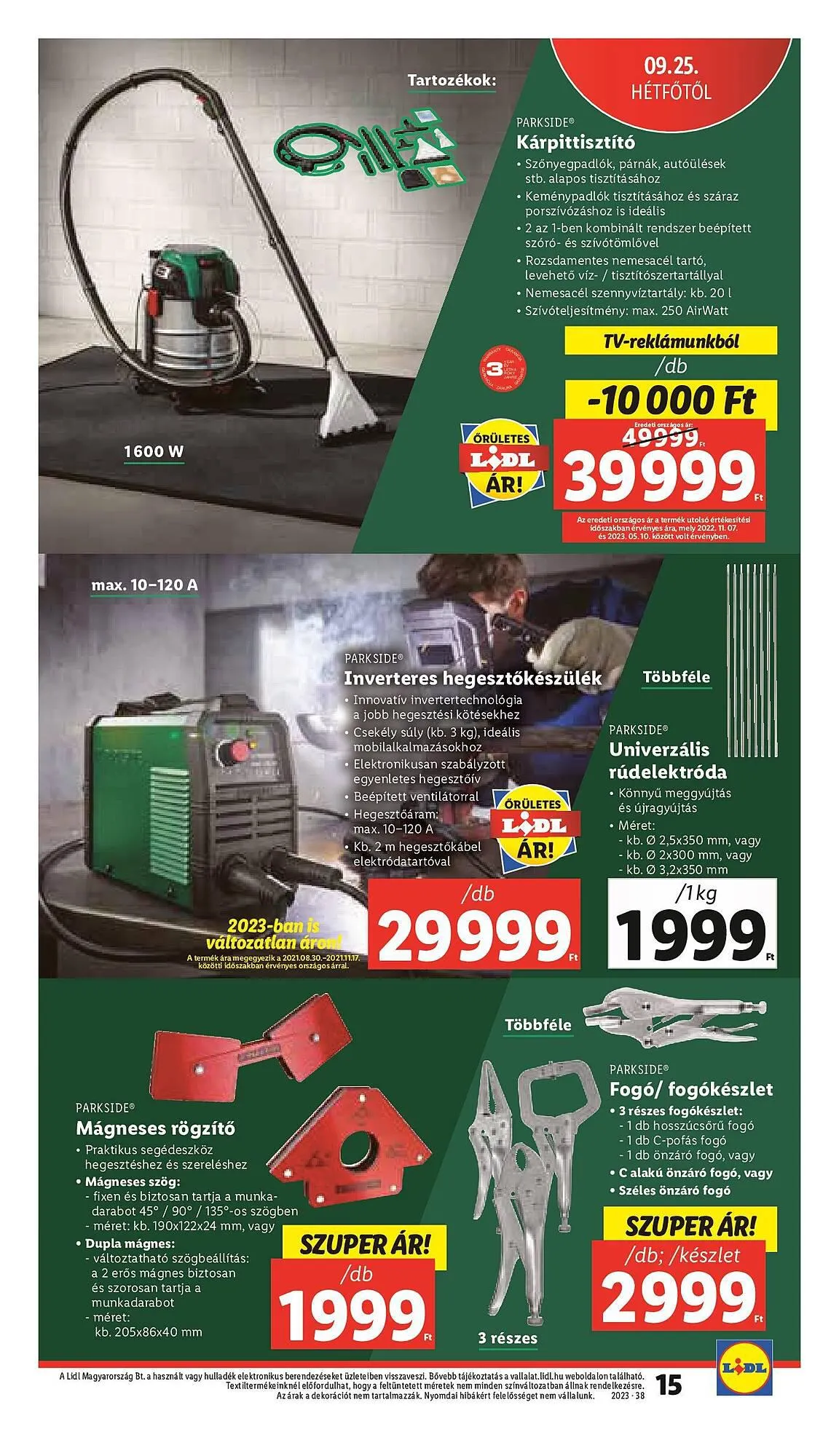 Katalógus Lidl akciós újság szeptember 21.-tól szeptember 27.-ig 2023. - Oldal 15