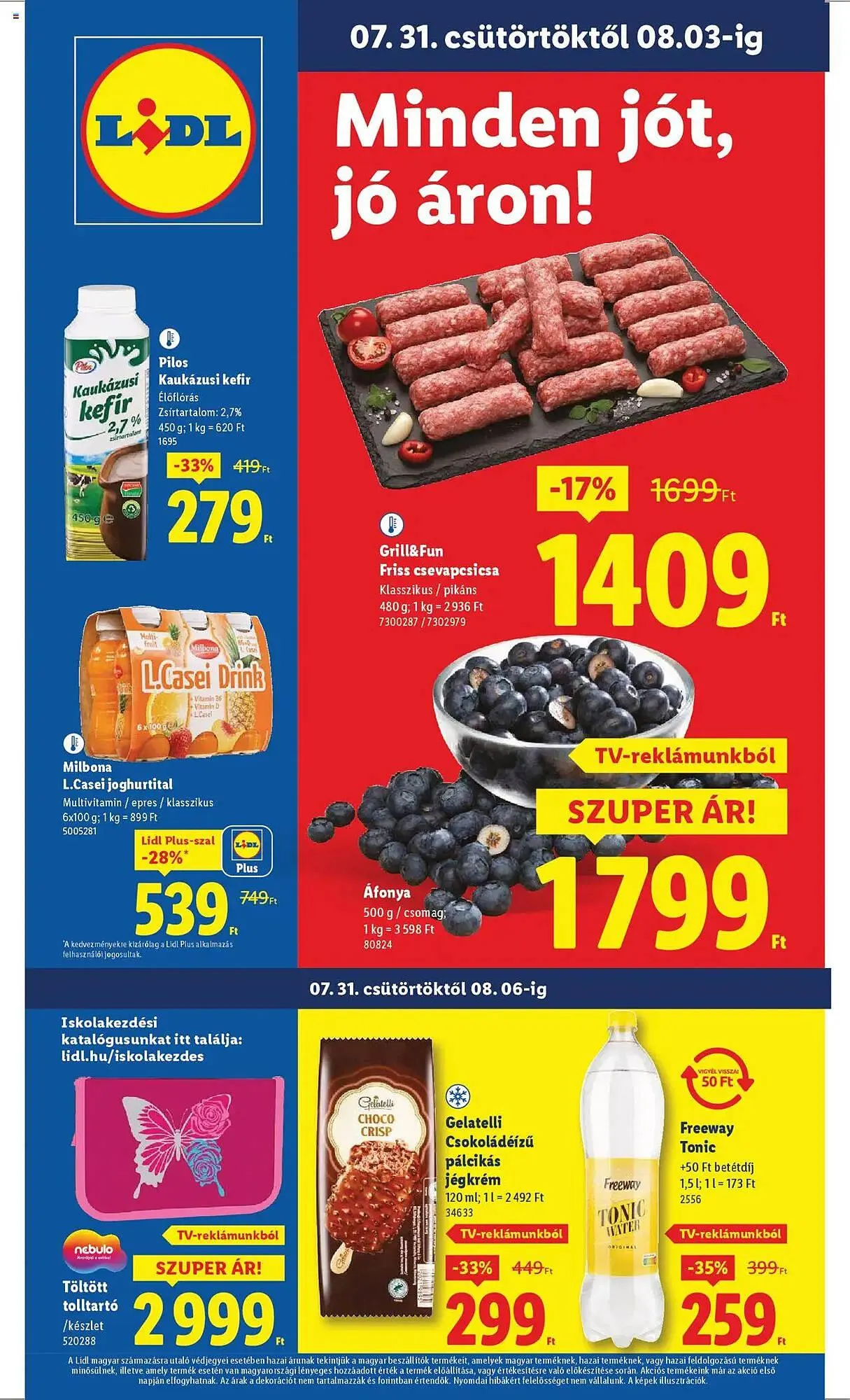 Katalógus Lidl akciós újság július 31.-tól augusztus 6.-ig 2025. - Oldal 1
