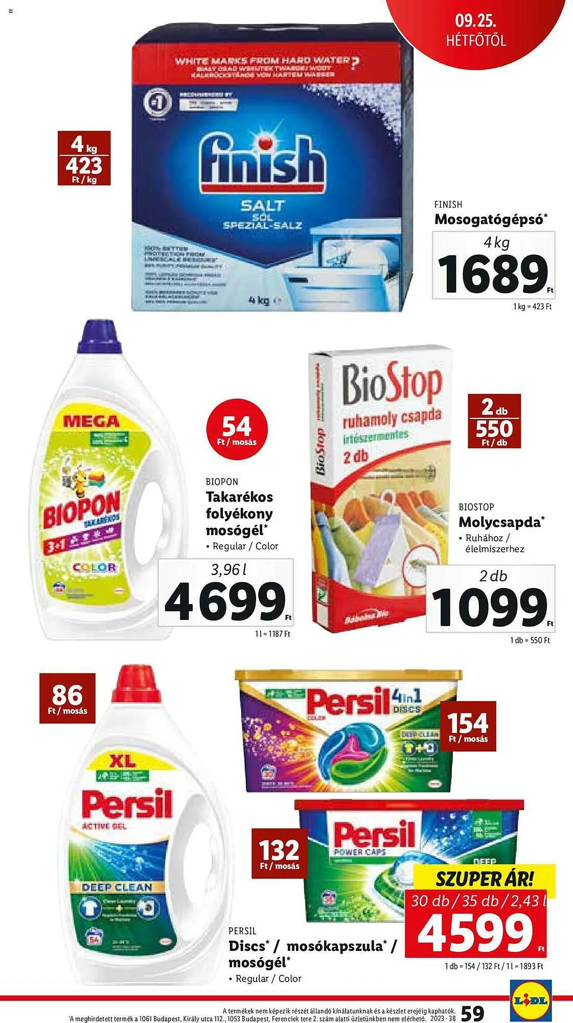 Katalógus Lidl akciós újság szeptember 21.-tól szeptember 27.-ig 2023. - Oldal 59