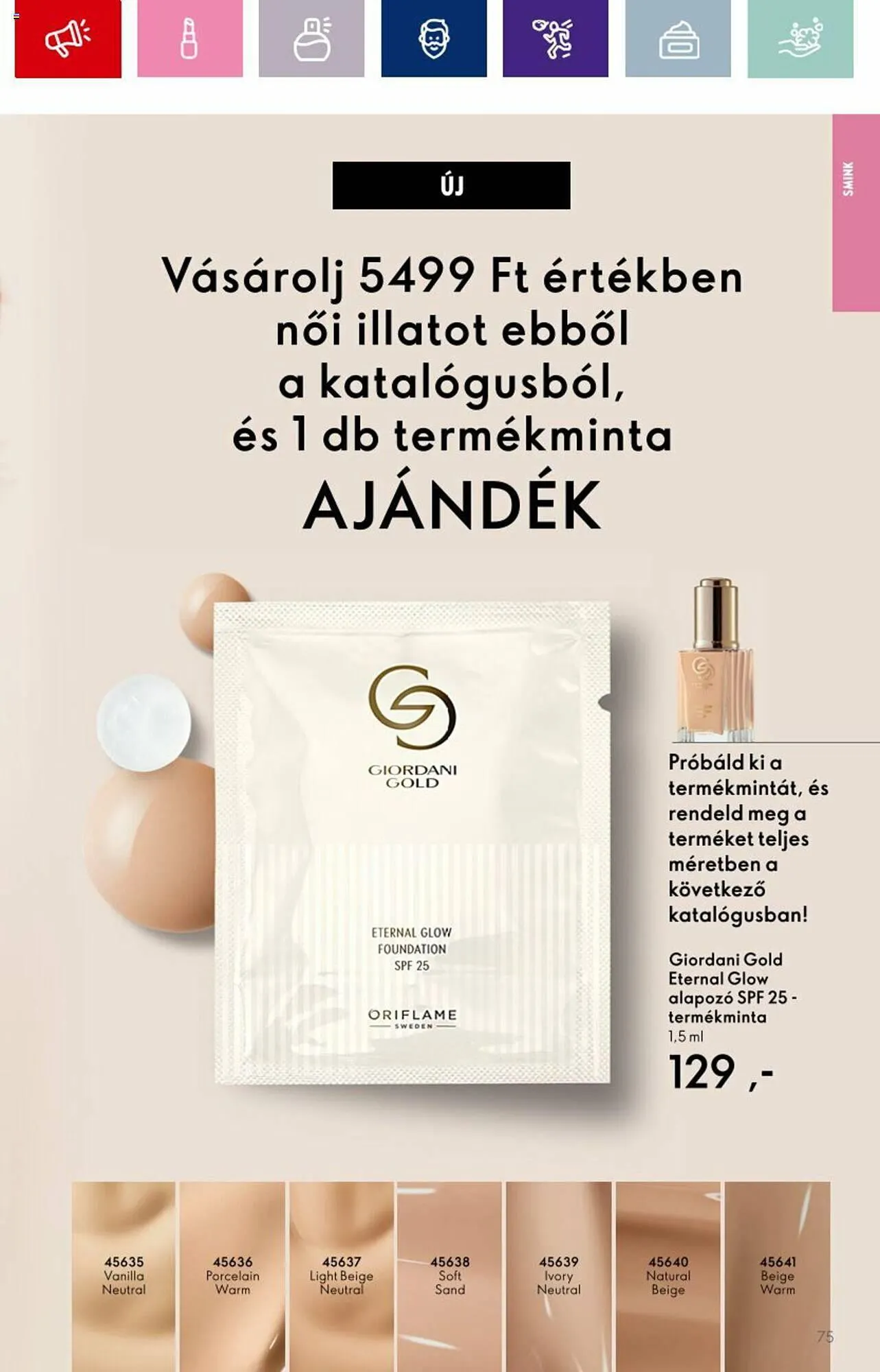 Katalógus Oriflame akciós újság augusztus 30.-tól szeptember 19.-ig 2023. - Oldal 75