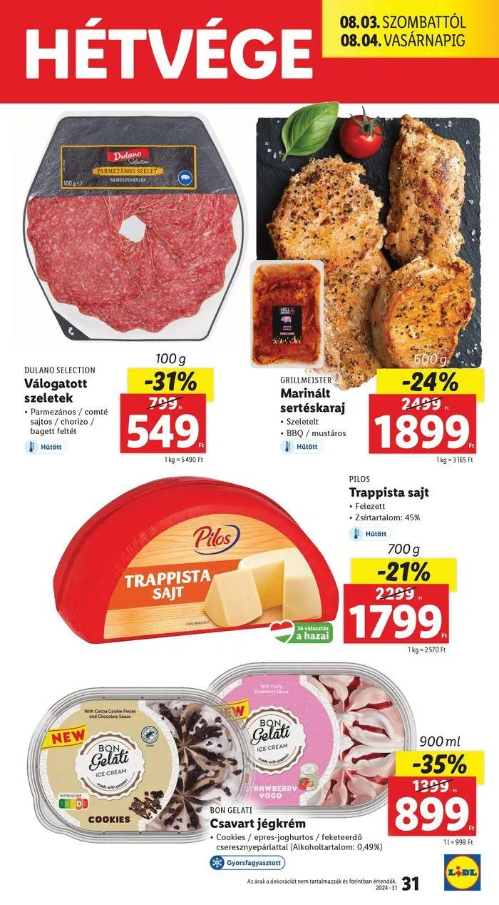 Katalógus Akciós újság – 31. hét augusztus 6.-tól augusztus 7.-ig 2024. - Oldal 31