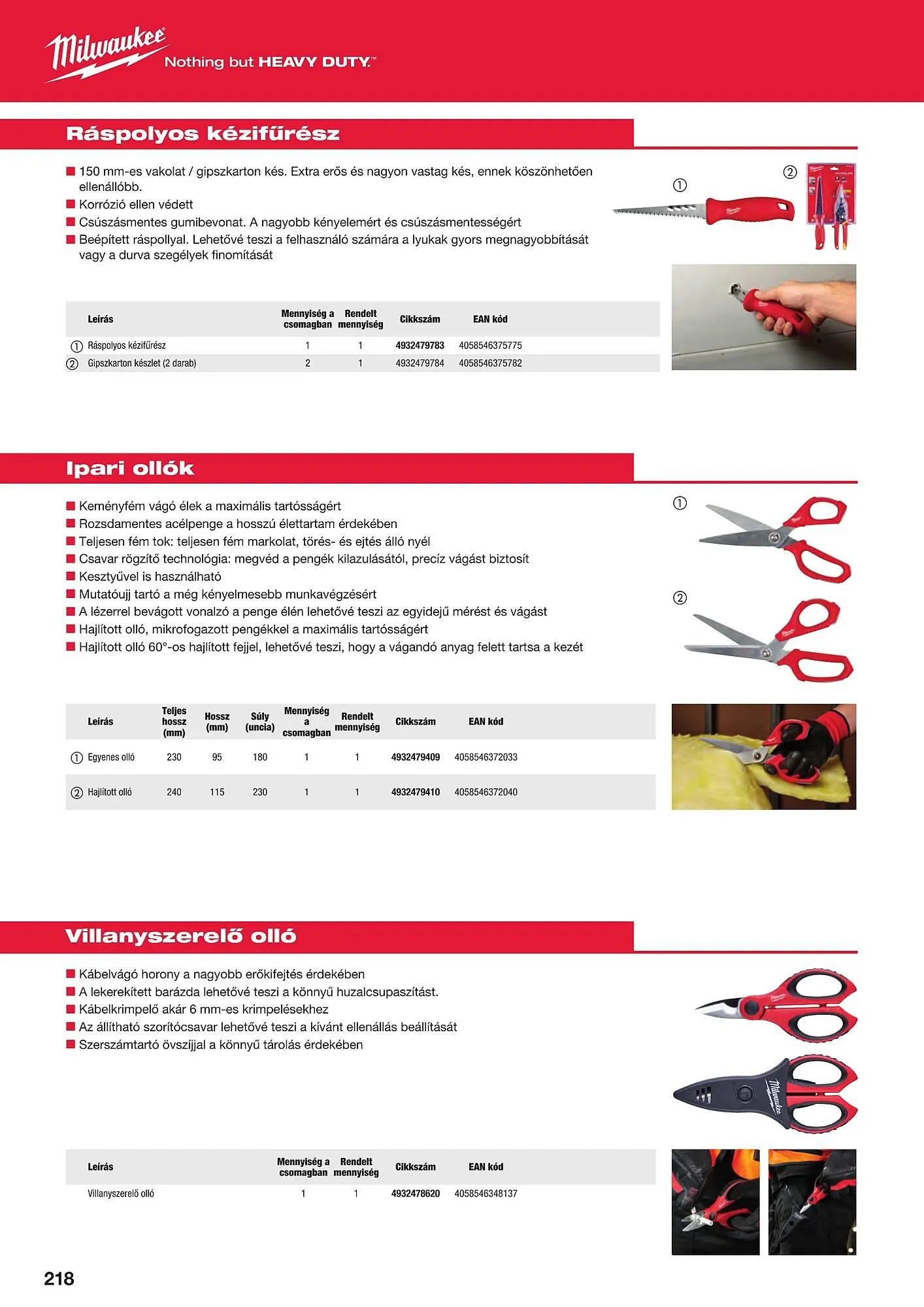 Katalógus Milwaukee akciós újság szeptember 16.-tól december 31.-ig 2025. - Oldal 218