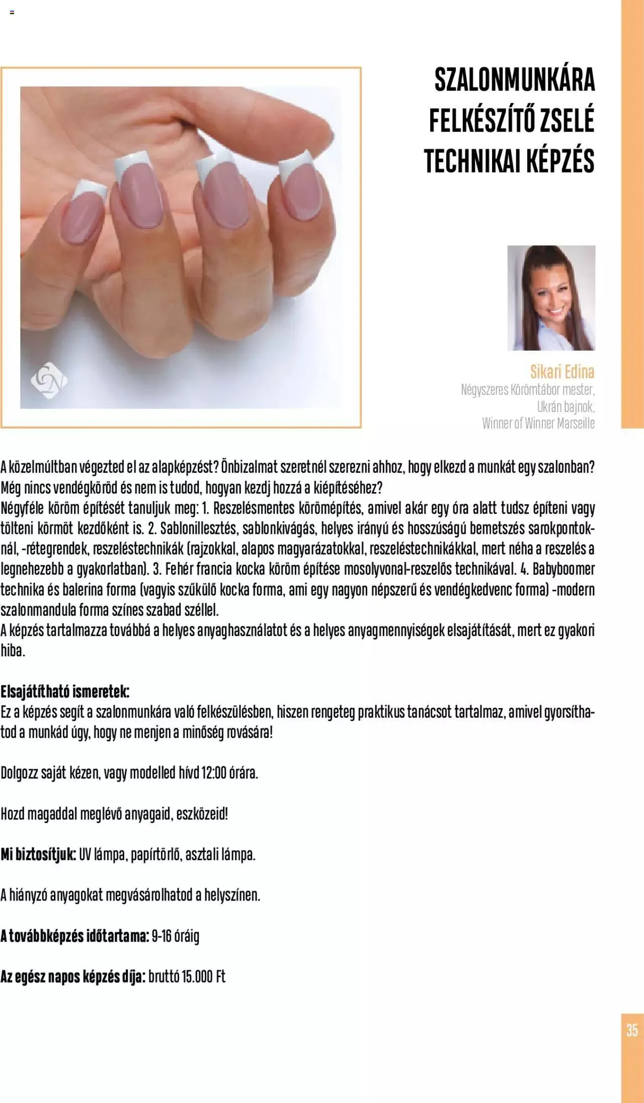 Katalógus Crystal Nails - Oktatási kézikönyv szeptember 5.-tól december 31.-ig 2023. - Oldal 35