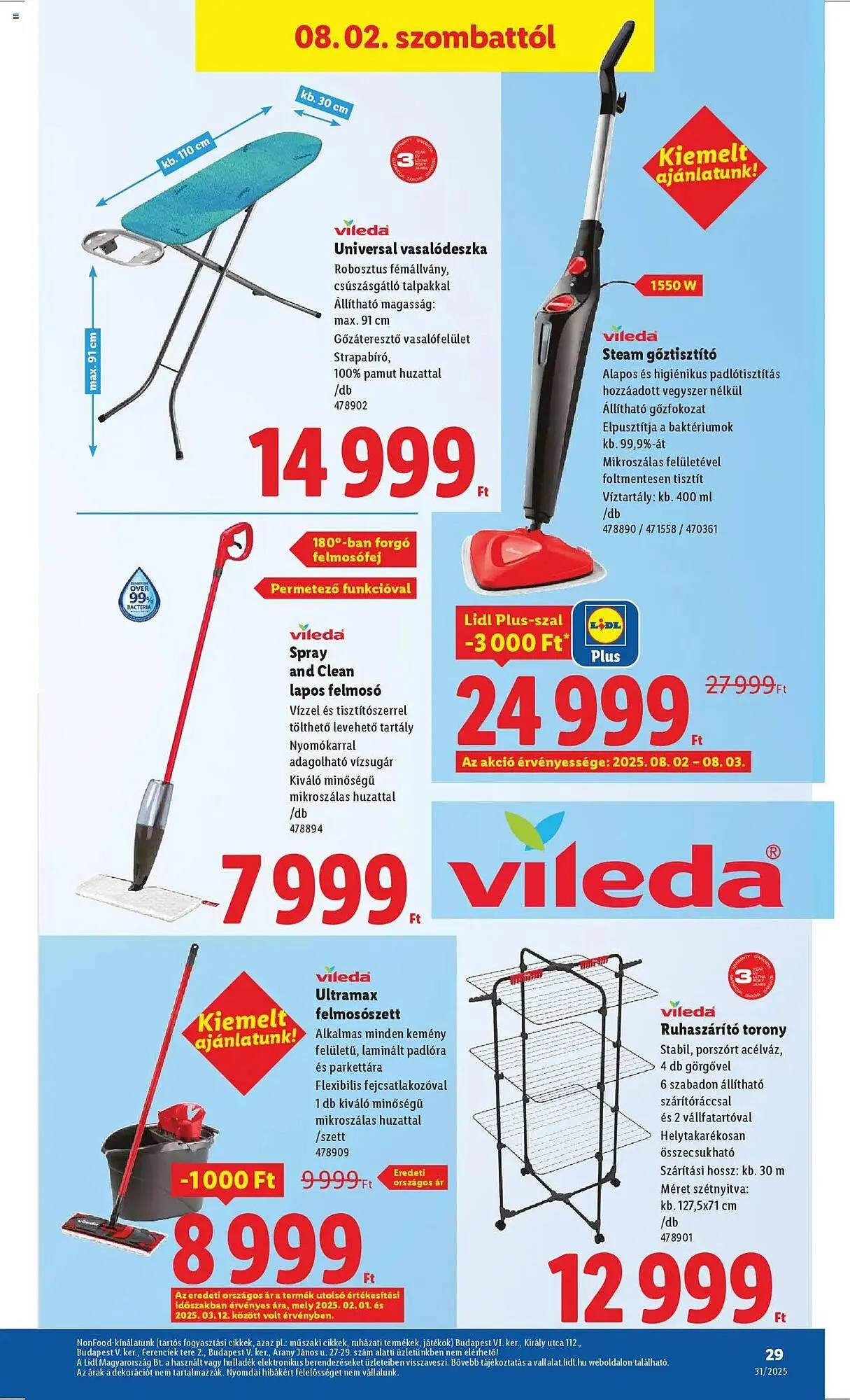 Katalógus Lidl akciós újság július 31.-tól augusztus 6.-ig 2025. - Oldal 29