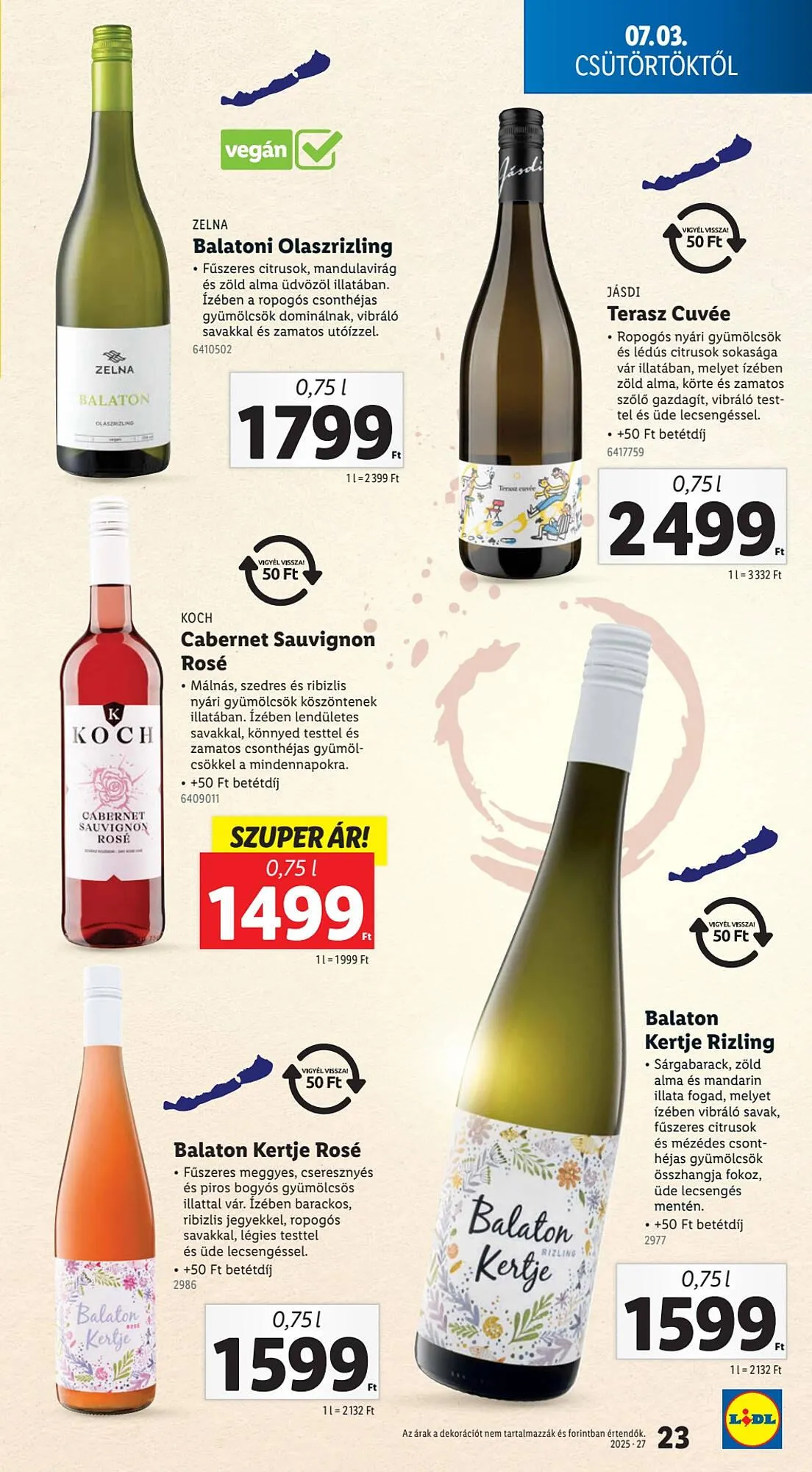 Katalógus Lidl akciós újság július 3.-tól július 9.-ig 2025. - Oldal 23