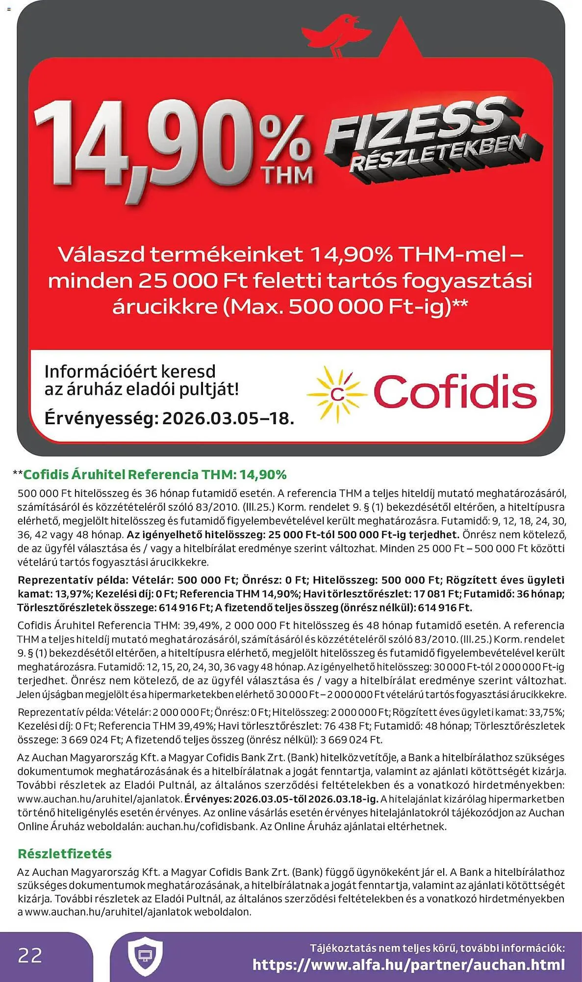Katalógus Auchan akciós újság március 5.-tól március 18.-ig 2026. - Oldal 22