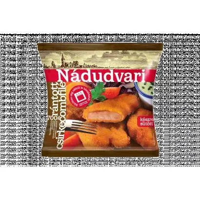 Nádudvari Quick-Frozen Ready-Fried Breaded Chicken Thigh Fillet 700 g