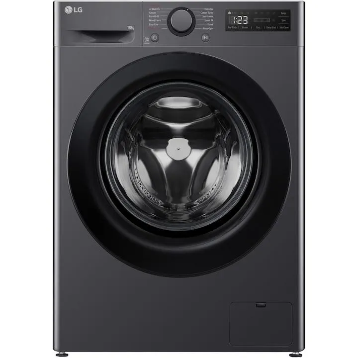 LG F4WR510SBM Mosógép, 10 kg, 1400 ford./perc, A energiaosztály, AI Direct Drive Motor, AI Wash, WiFi, Snart Diagnosis, Fekete