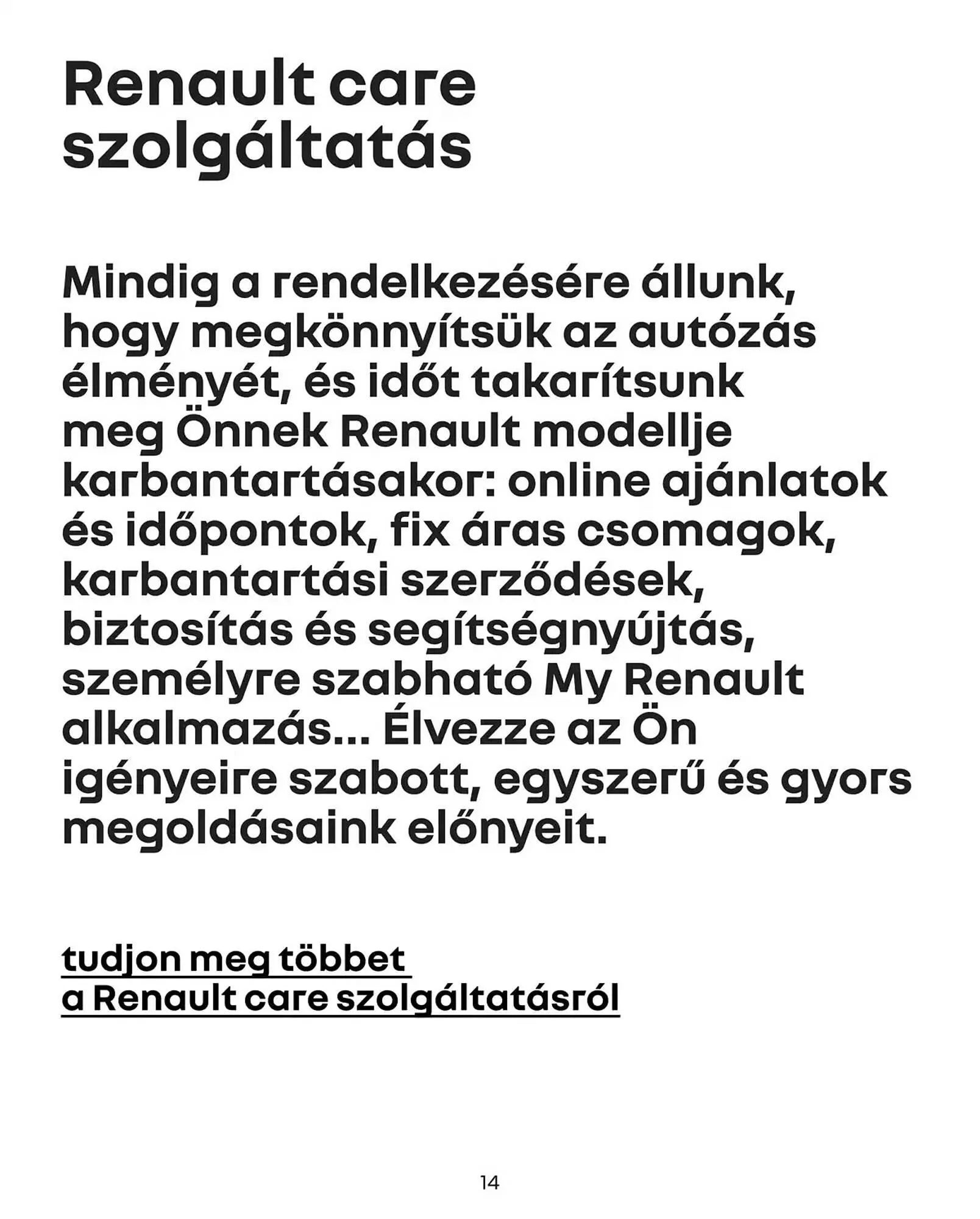 Katalógus Renault akciós újság január 6.-tól június 30.-ig 2025. - Oldal 14