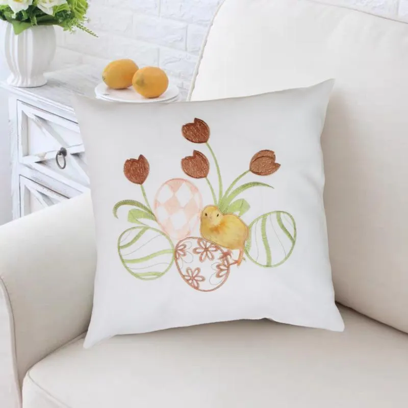 Csibe & tojás mintás díszpárnahuzat