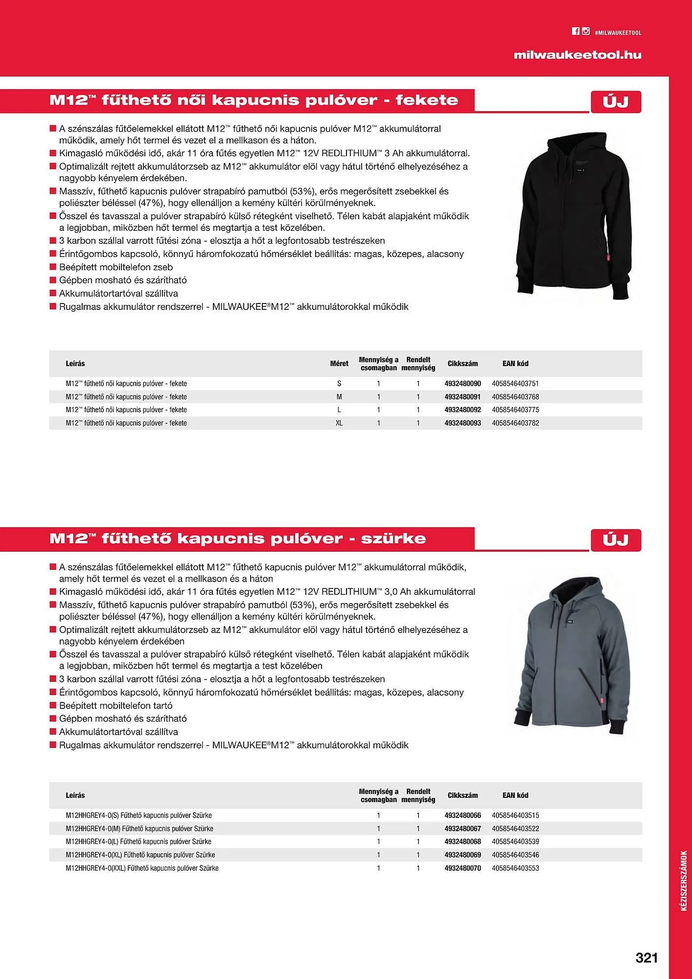 Katalógus Milwaukeetool akciós újság augusztus 14.-tól december 31.-ig 2024. - Oldal 321