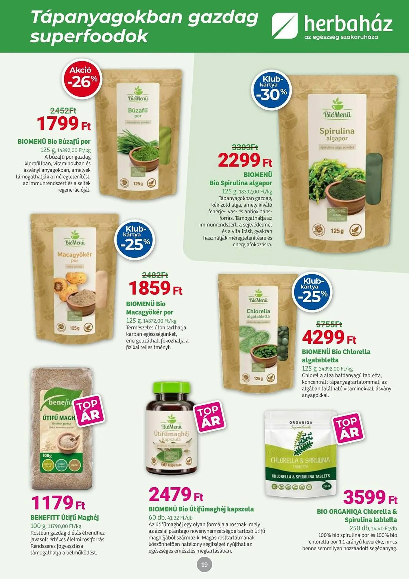 Katalógus Herbaház akciós újság július 7.-tól augusztus 3.-ig 2025. - Oldal 19