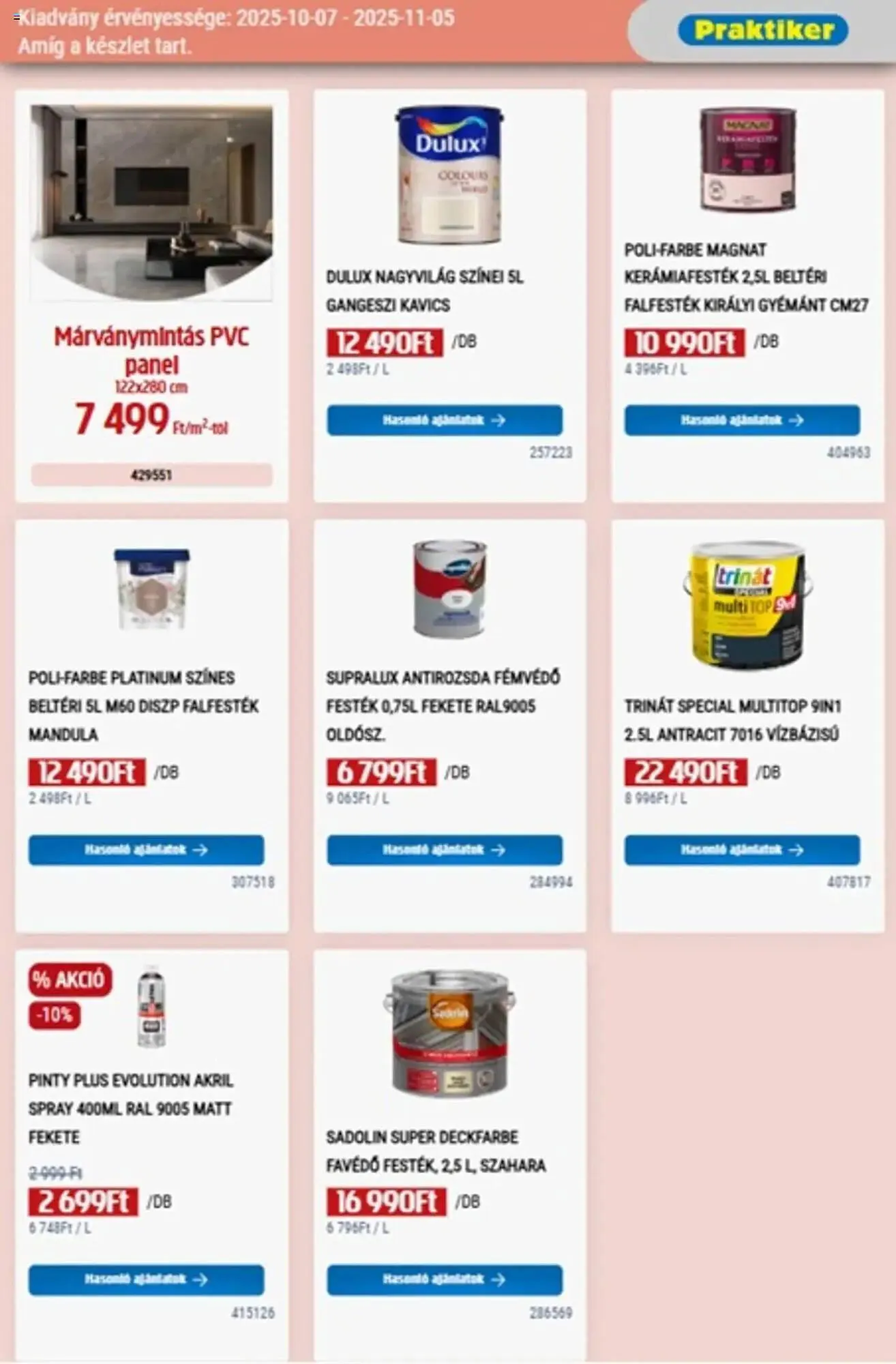 Katalógus Praktiker akciós újság október 7.-tól november 5.-ig 2025. - Oldal 17