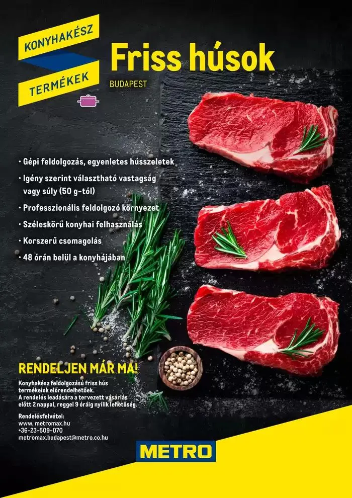 Katalógus Konyhakész Húsok Budapest katalógus szeptember 25.-tól október 9.-ig 2024. - Oldal 1