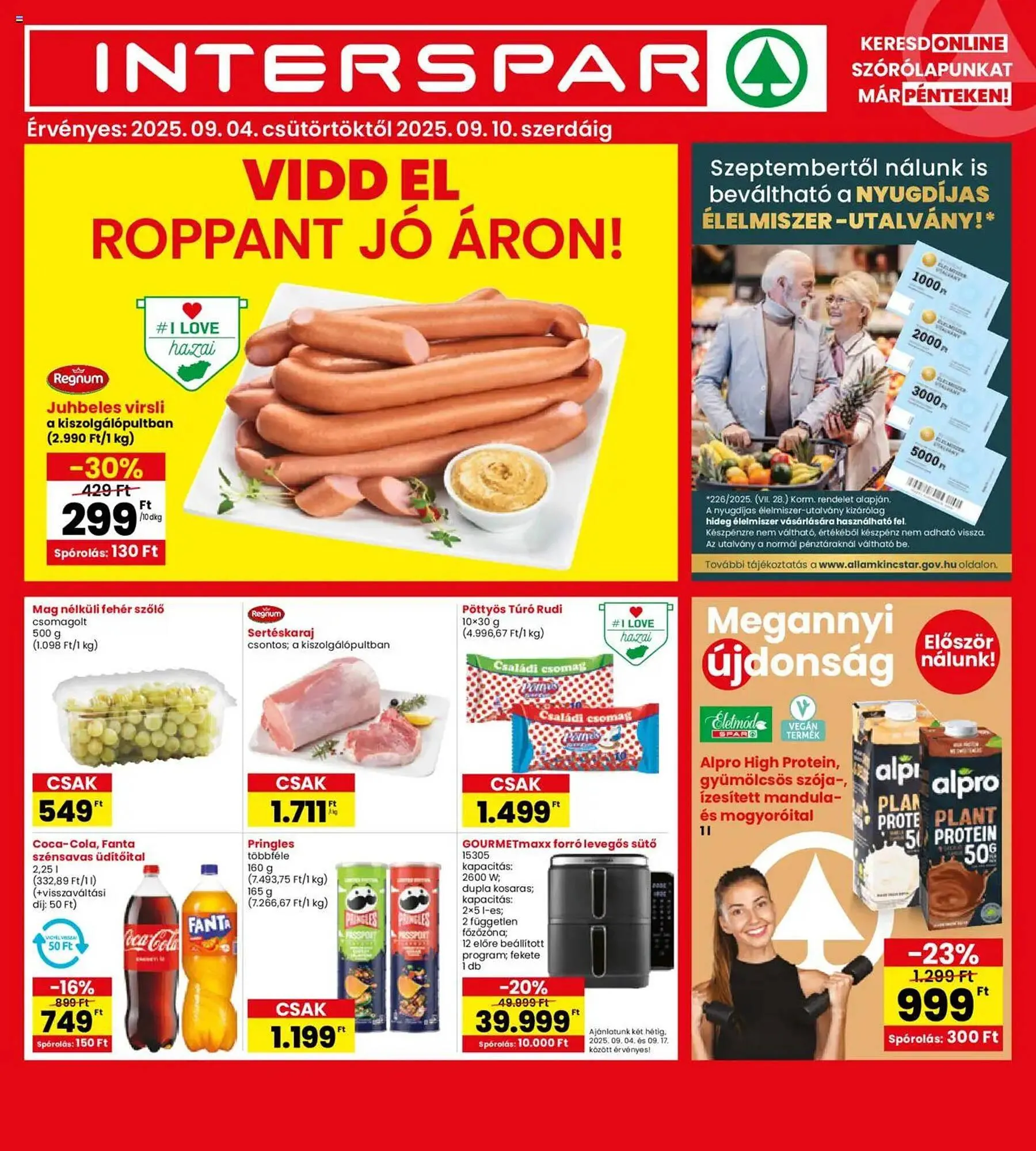 Katalógus Interspar akciós újság szeptember 4.-tól szeptember 10.-ig 2025. - Oldal 1