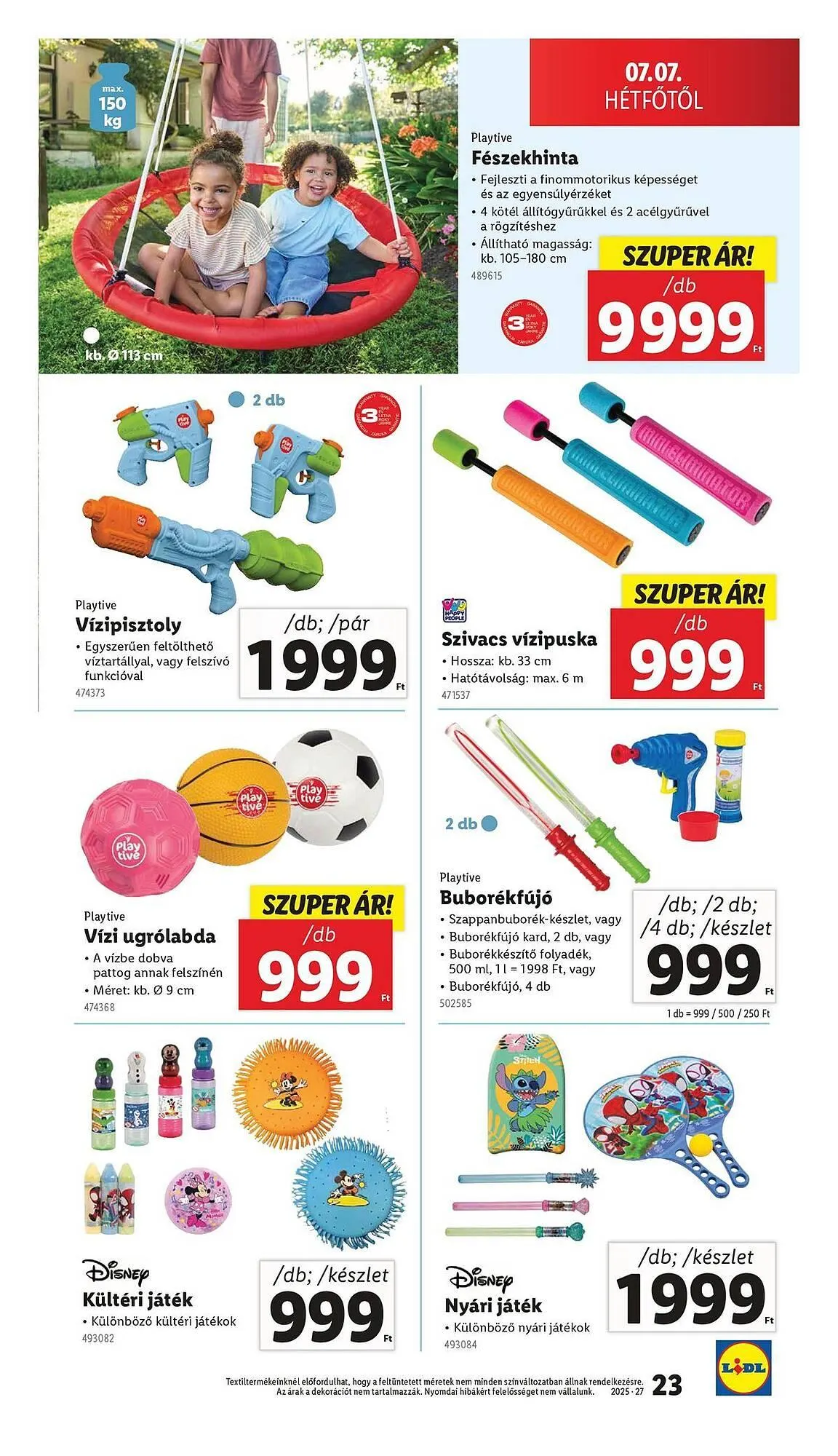 Katalógus Lidl akciós újság július 3.-tól július 9.-ig 2025. - Oldal 23