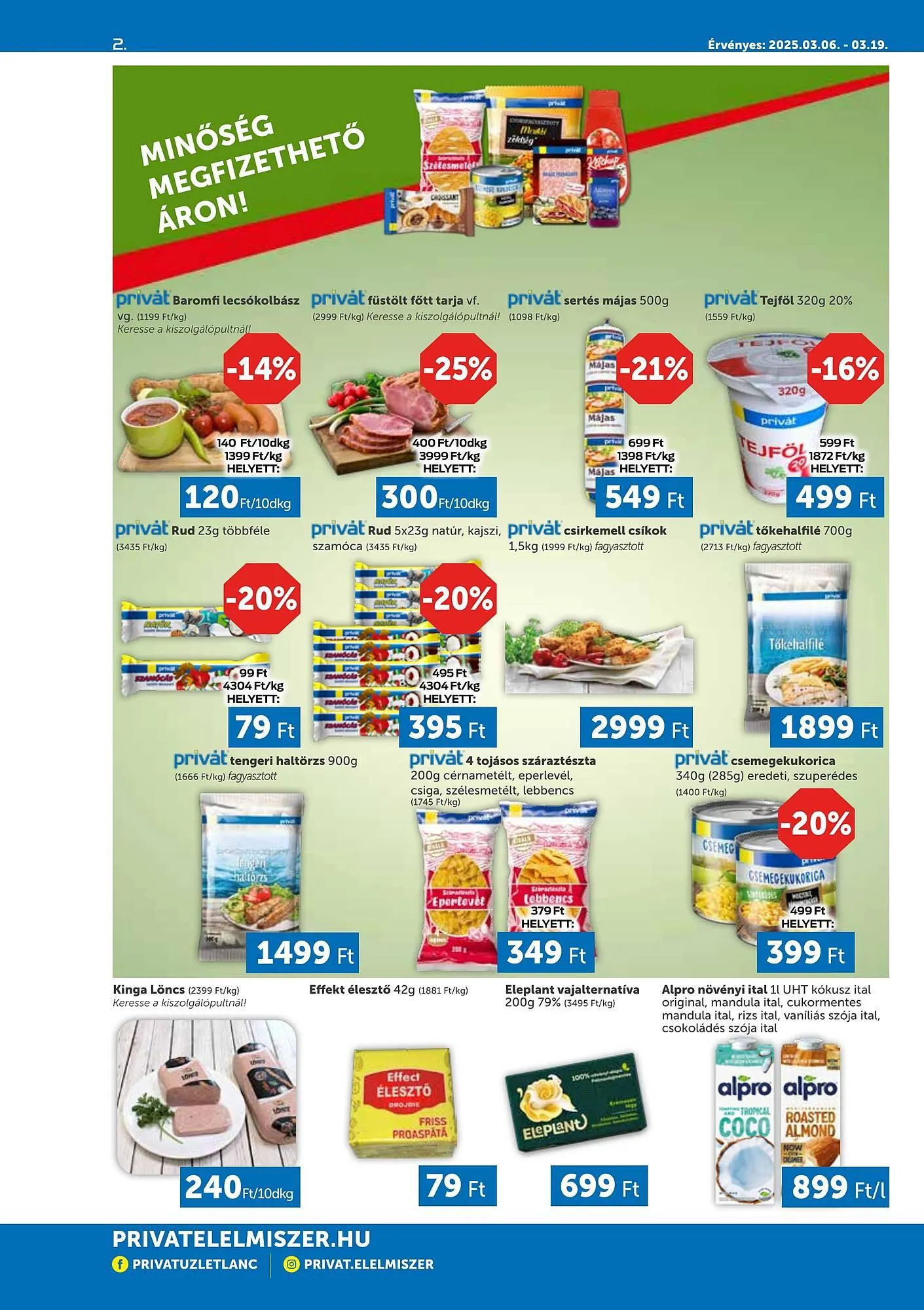 Katalógus PRIVÁT akciós újság március 6.-tól március 19.-ig 2025. - Oldal 2