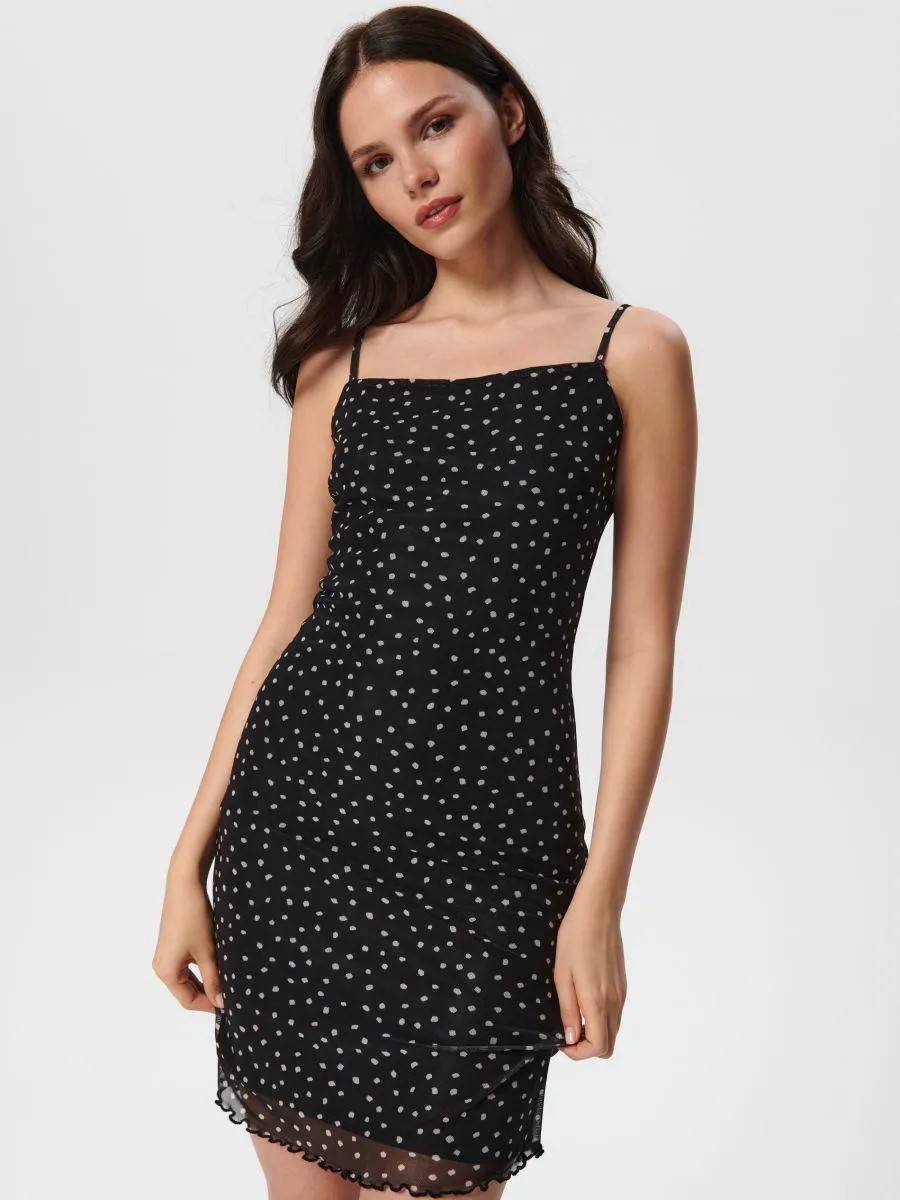 Kombinépántos miniruha