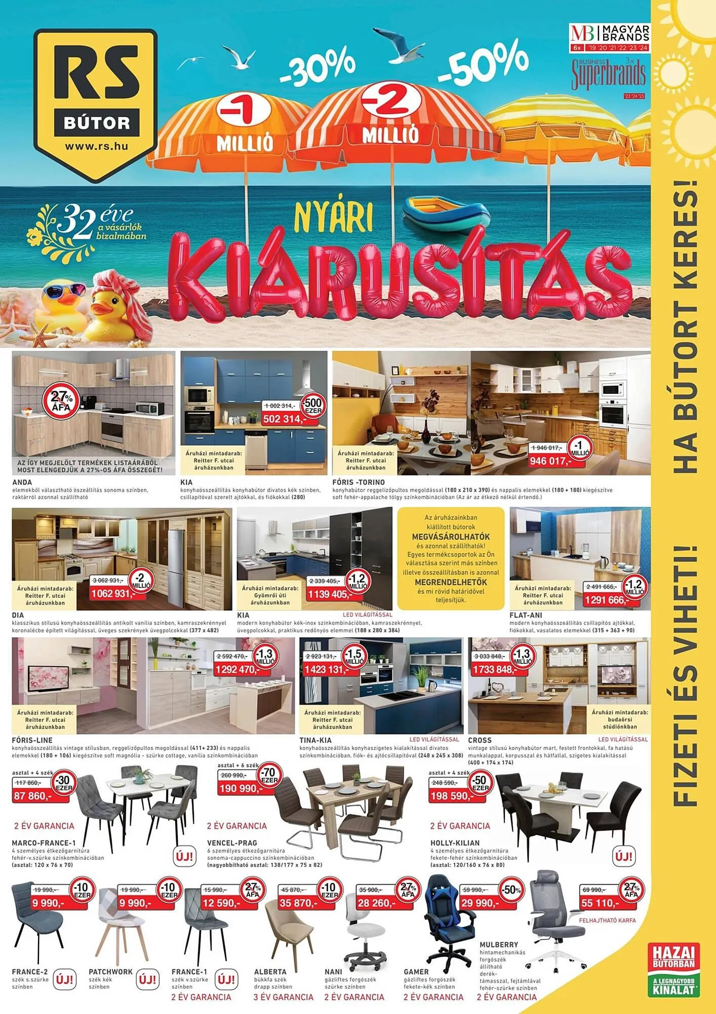 Katalógus RS Bútor akciós újság július 1.-tól július 31.-ig 2025. - Oldal 1
