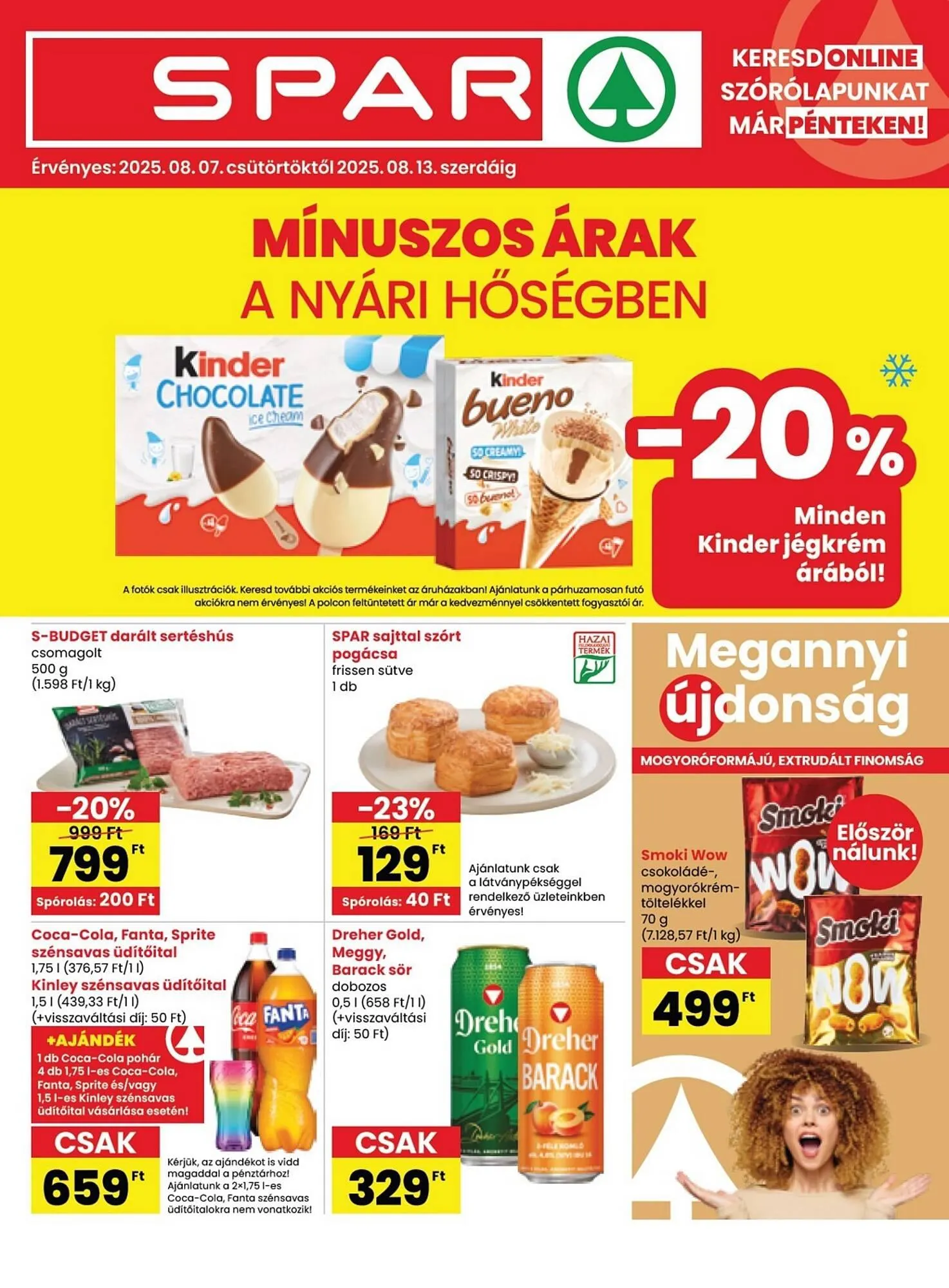 Katalógus Spar akciós újság augusztus 7.-tól augusztus 13.-ig 2025. - Oldal 1