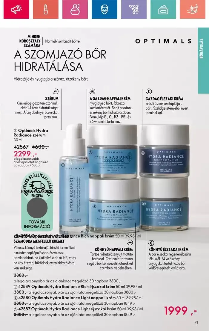 Katalógus ORIFLAME akciós október 20.-tól november 3.-ig 2024. - Oldal 71