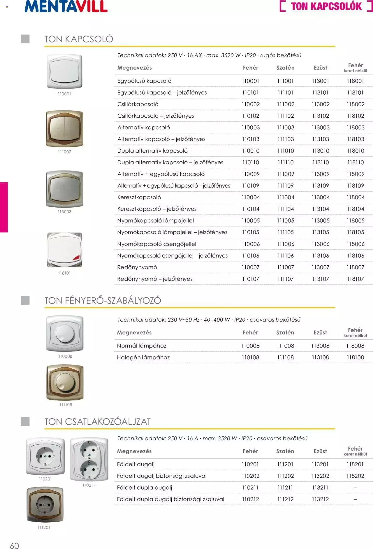 Katalógus Mentavill - Termékkatalógus 2022-2023 december 21.-tól december 31.-ig 2024. - Oldal 61