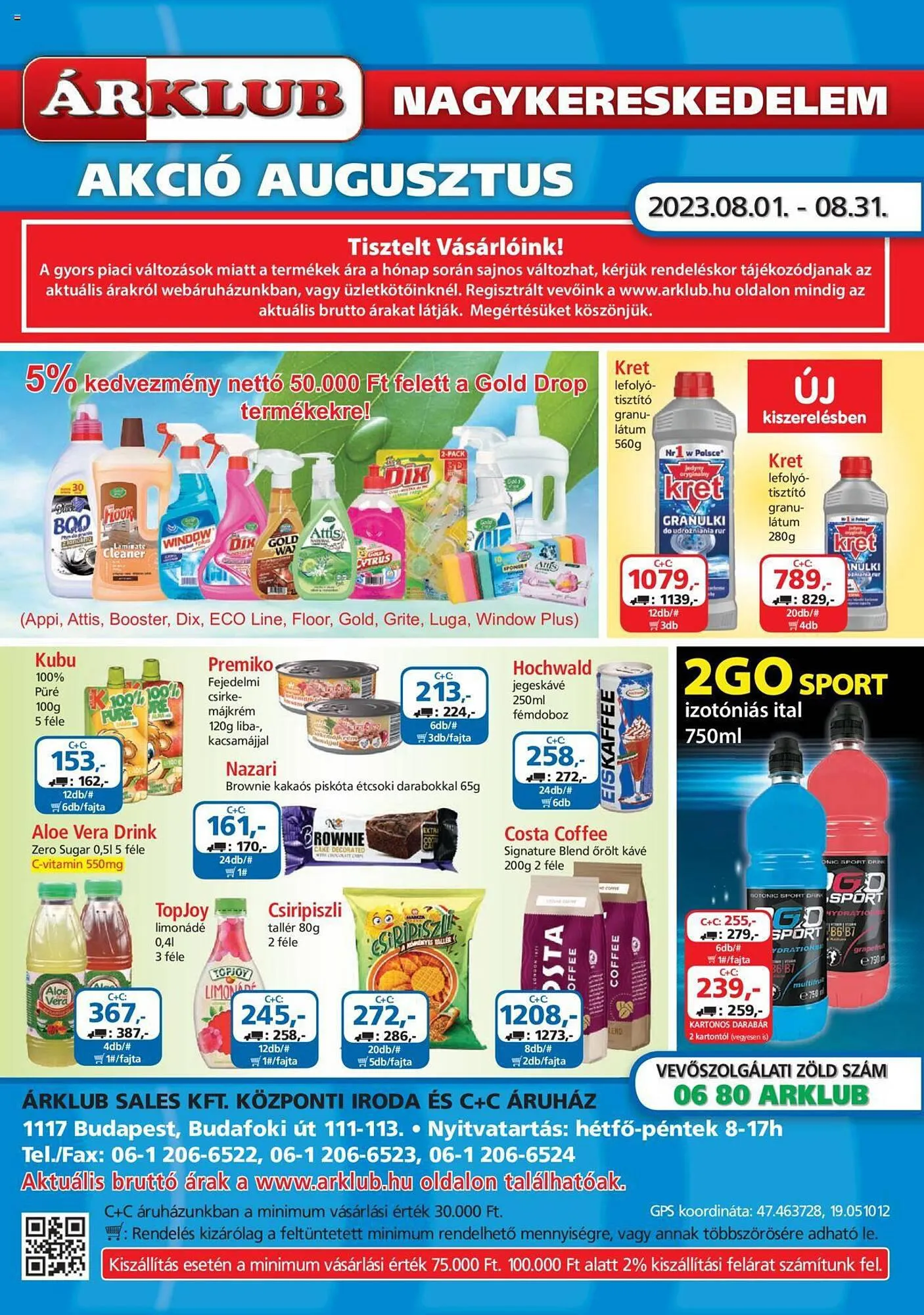 ÁRKLUB akciós újság - 1