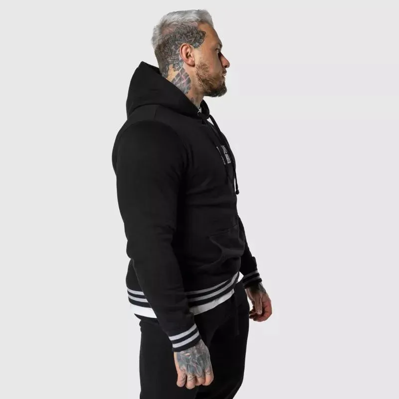 Kapucnis pulóver Iron Aesthetics Impact, fekete