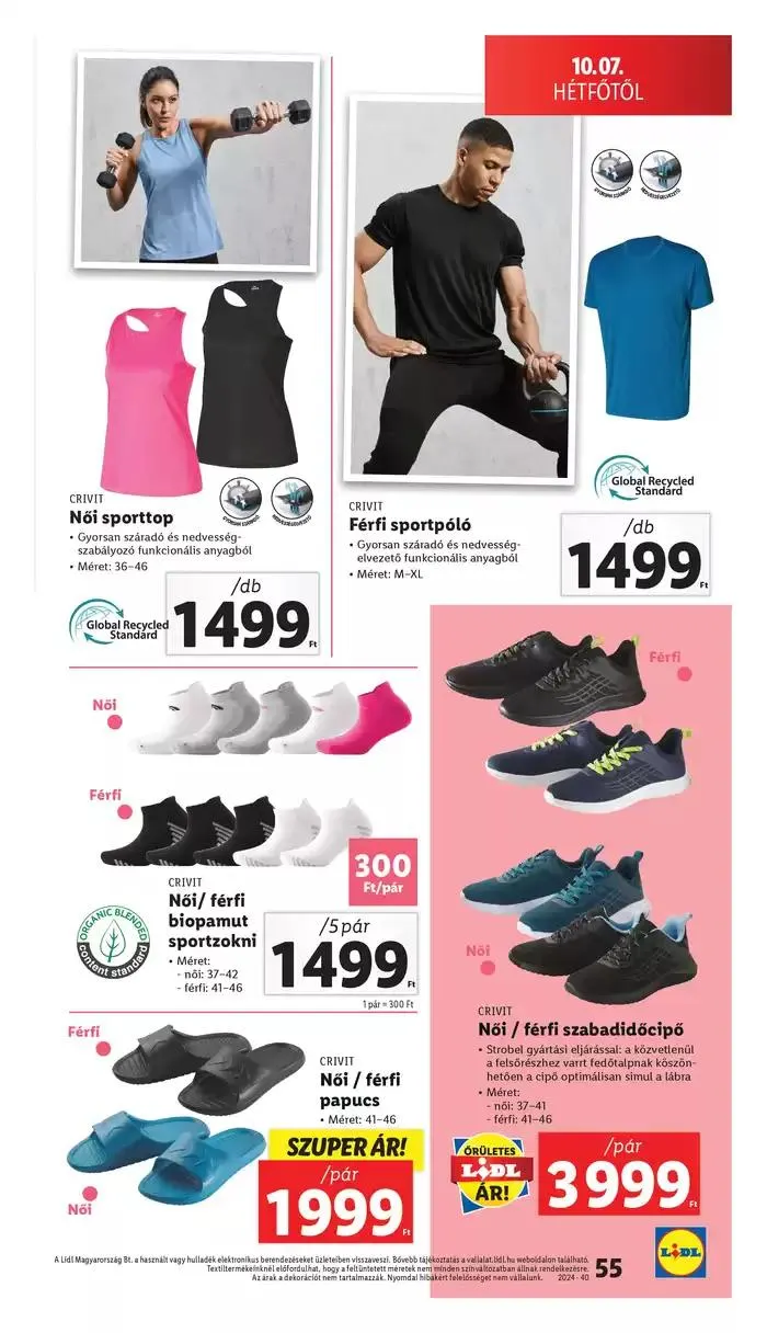 Katalógus Akciós újság – 40. hét október 3.-tól október 9.-ig 2024. - Oldal 55