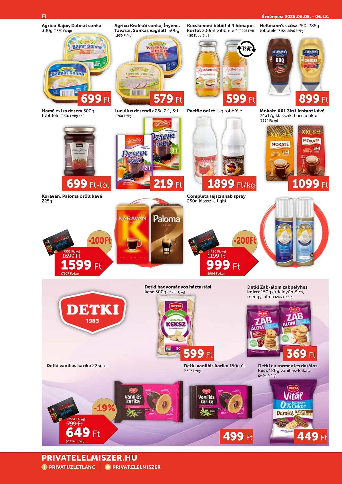 Katalógus PRIVÁT akciós újság július 5.-tól július 18.-ig 2025. - Oldal 8