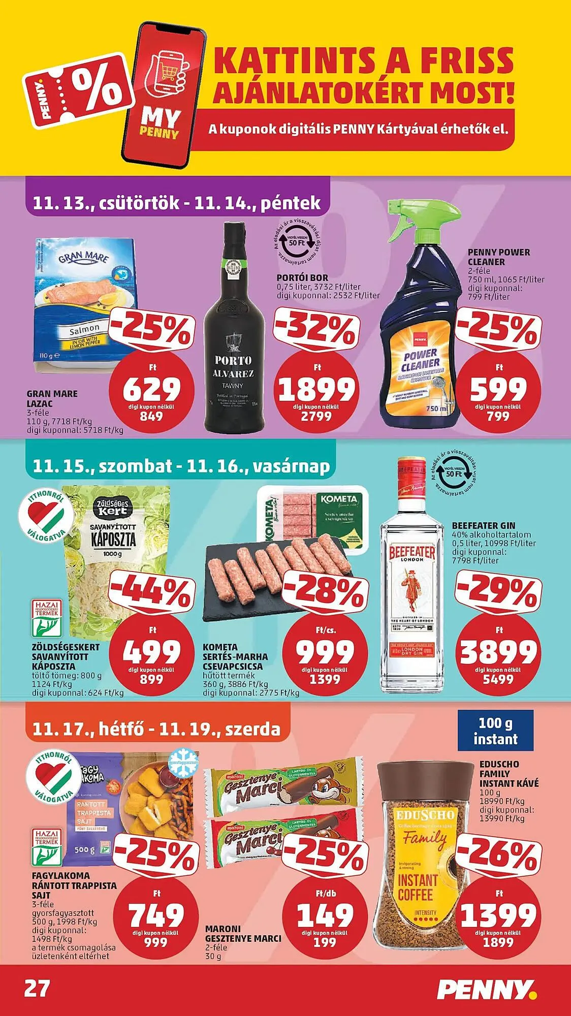 Katalógus PENNY akciós újság november 13.-tól november 19.-ig 2025. - Oldal 27