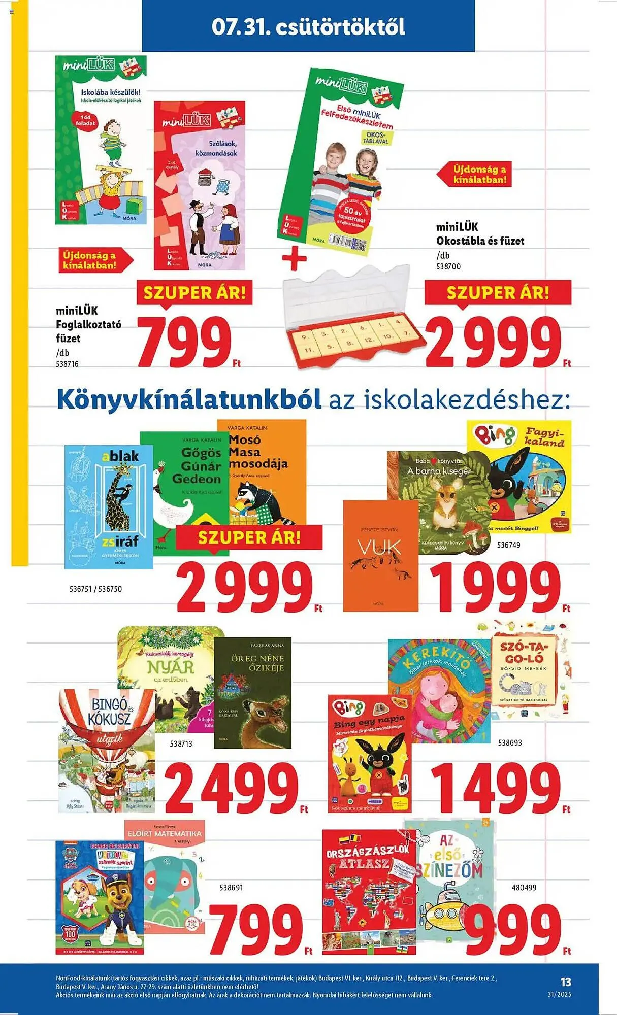 Katalógus Lidl akciós újság július 31.-tól augusztus 31.-ig 2025. - Oldal 13