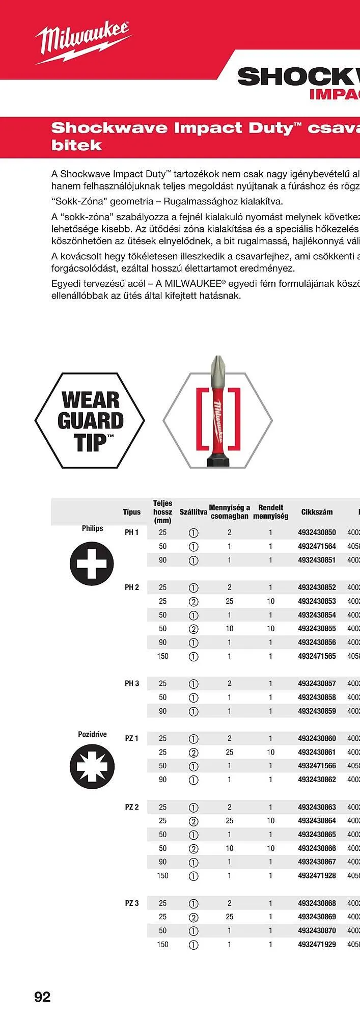 Katalógus Milwaukee akciós újság szeptember 16.-tól december 31.-ig 2025. - Oldal 182