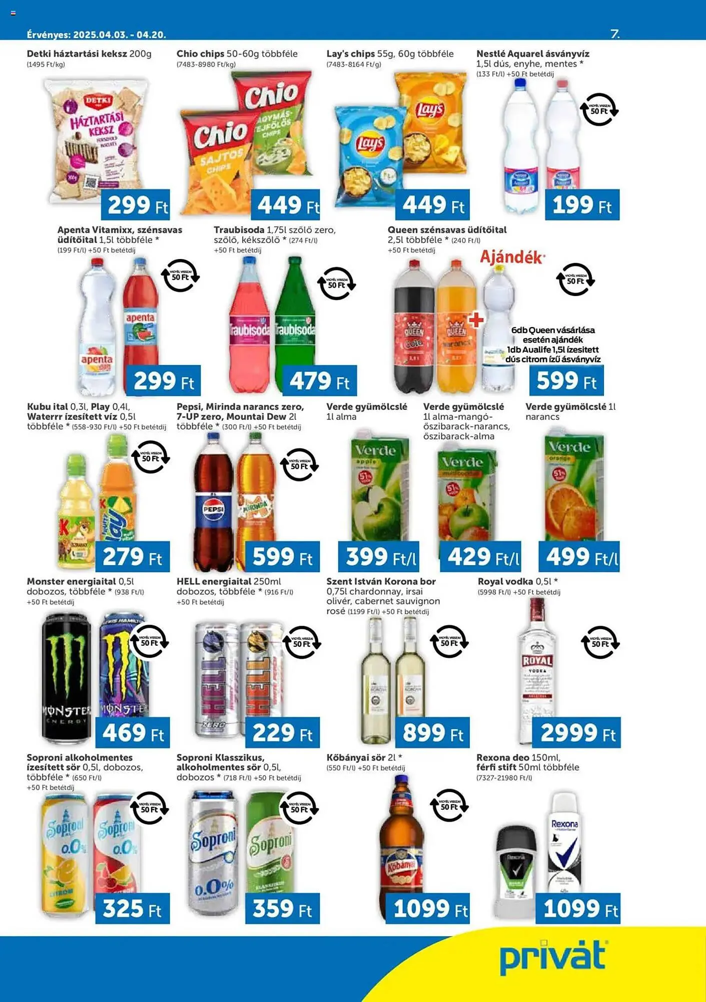 Katalógus PRIVÁT akciós újság április 3.-tól április 20.-ig 2025. - Oldal 7