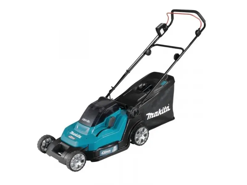 MAKITA DLM432PT2 - akkus fűnyíró (36V, 2db 18V 5Ah akkuval és kétportos gyorstöltővel)