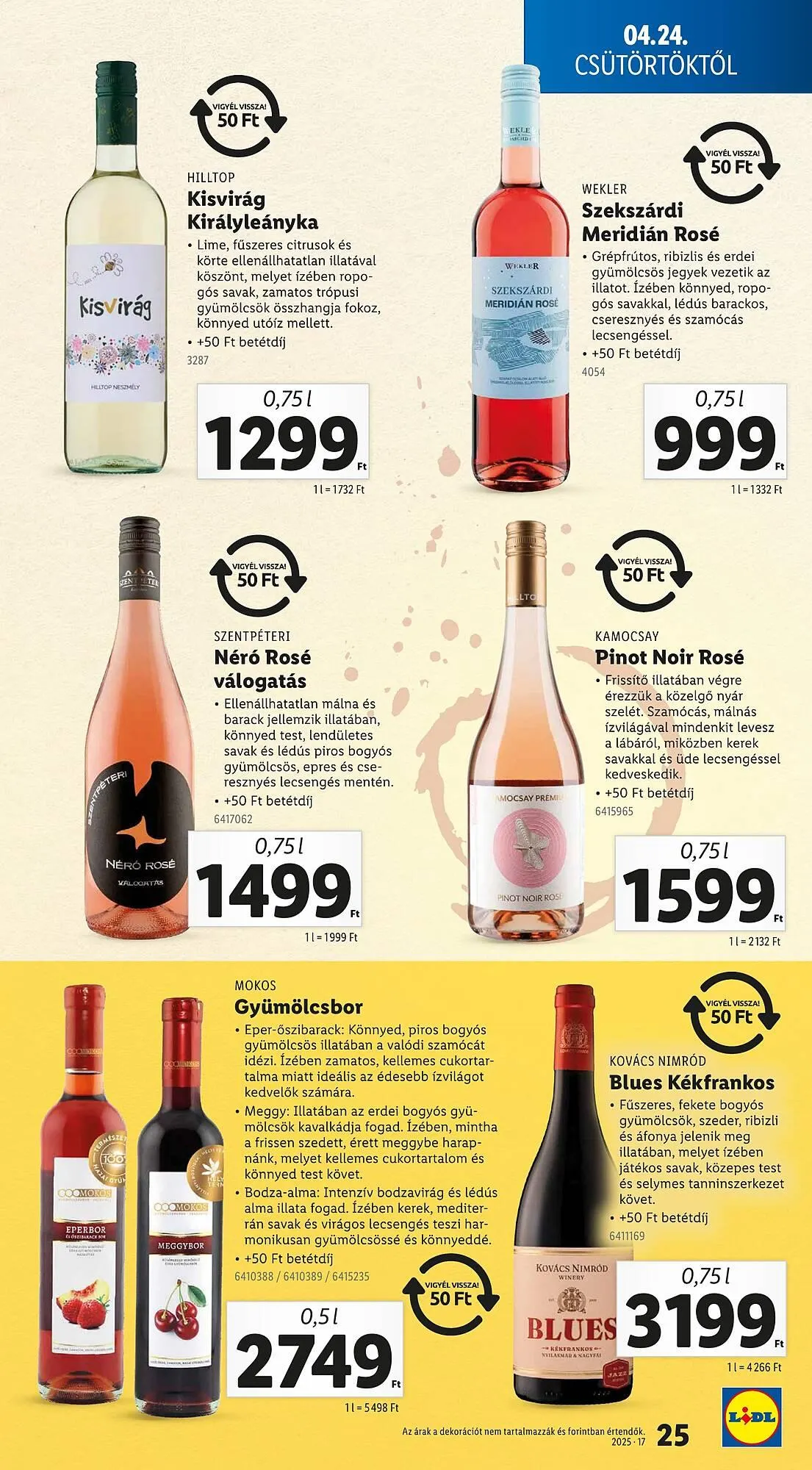 Katalógus Lidl akciós újság április 24.-tól április 29.-ig 2025. - Oldal 25